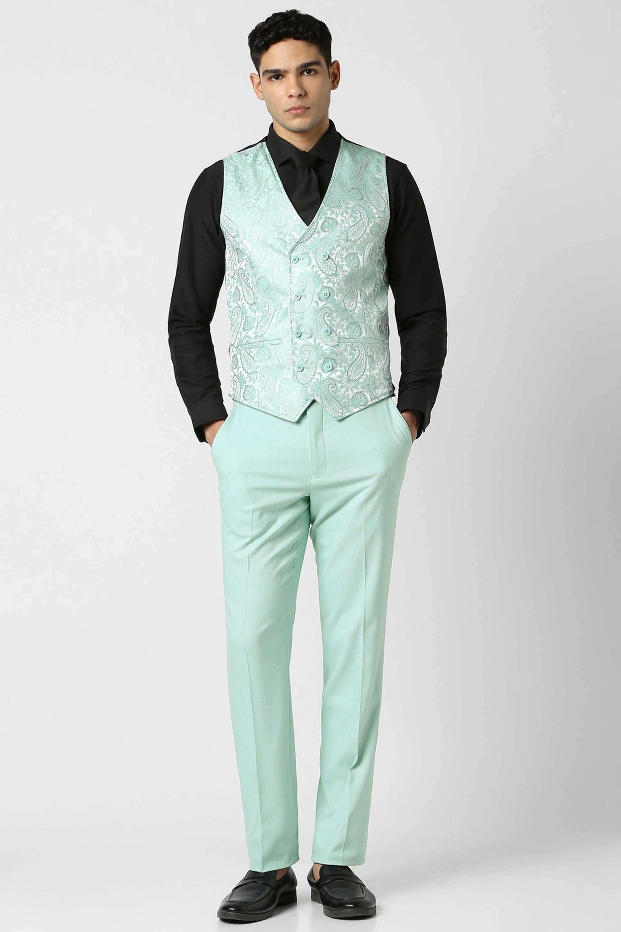 Solid-Blended-Fabric-Slim-Fit-Men-Formal-Wear-Suit