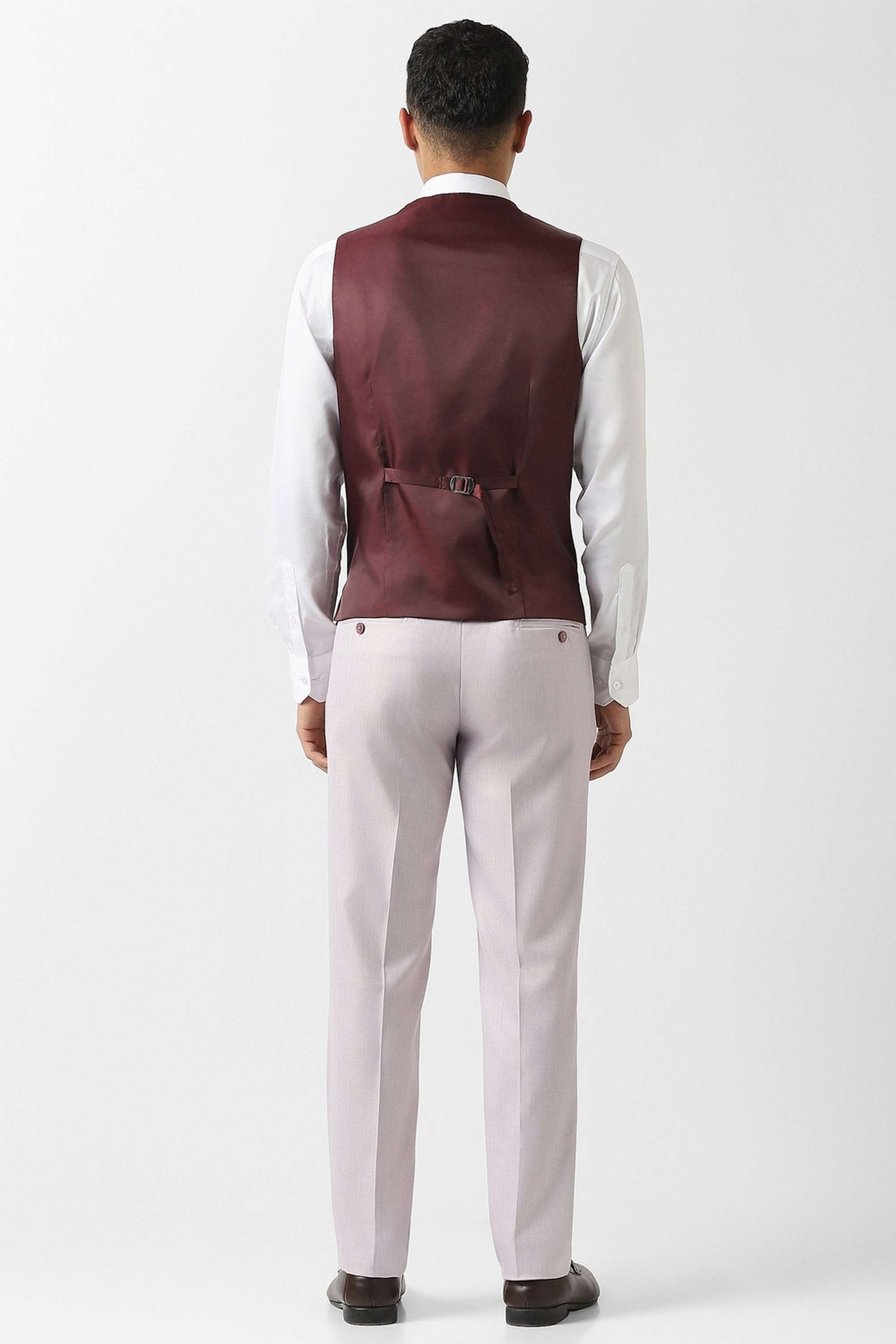 Solid-Polyester-Viscose-Slim-Fit-Men-s-Suit
