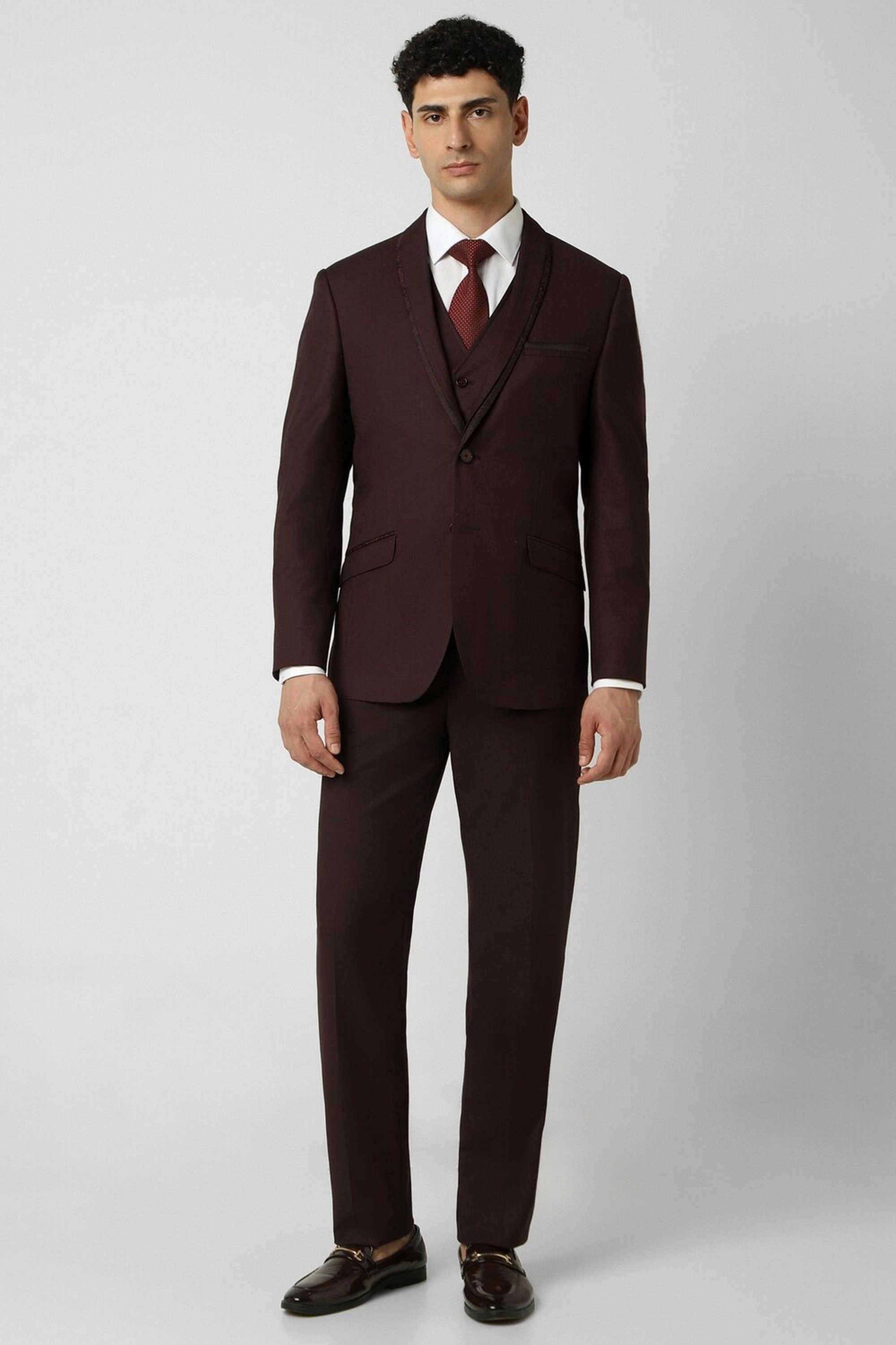 Textured-Blended-Fabric-Slim-Fit-Men-Formal-Wear-Suit