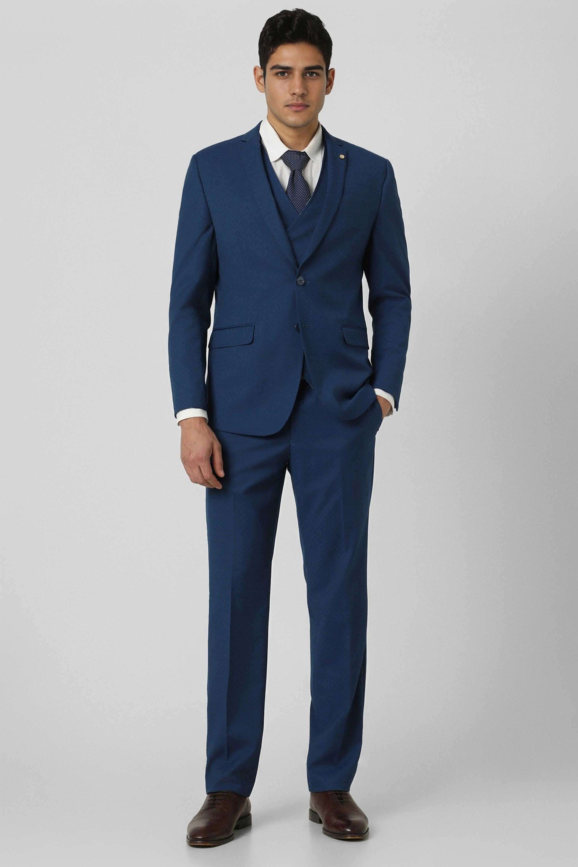 Textured-Blended-Fabric-Slim-Fit-Men-Formal-Wear-Suit