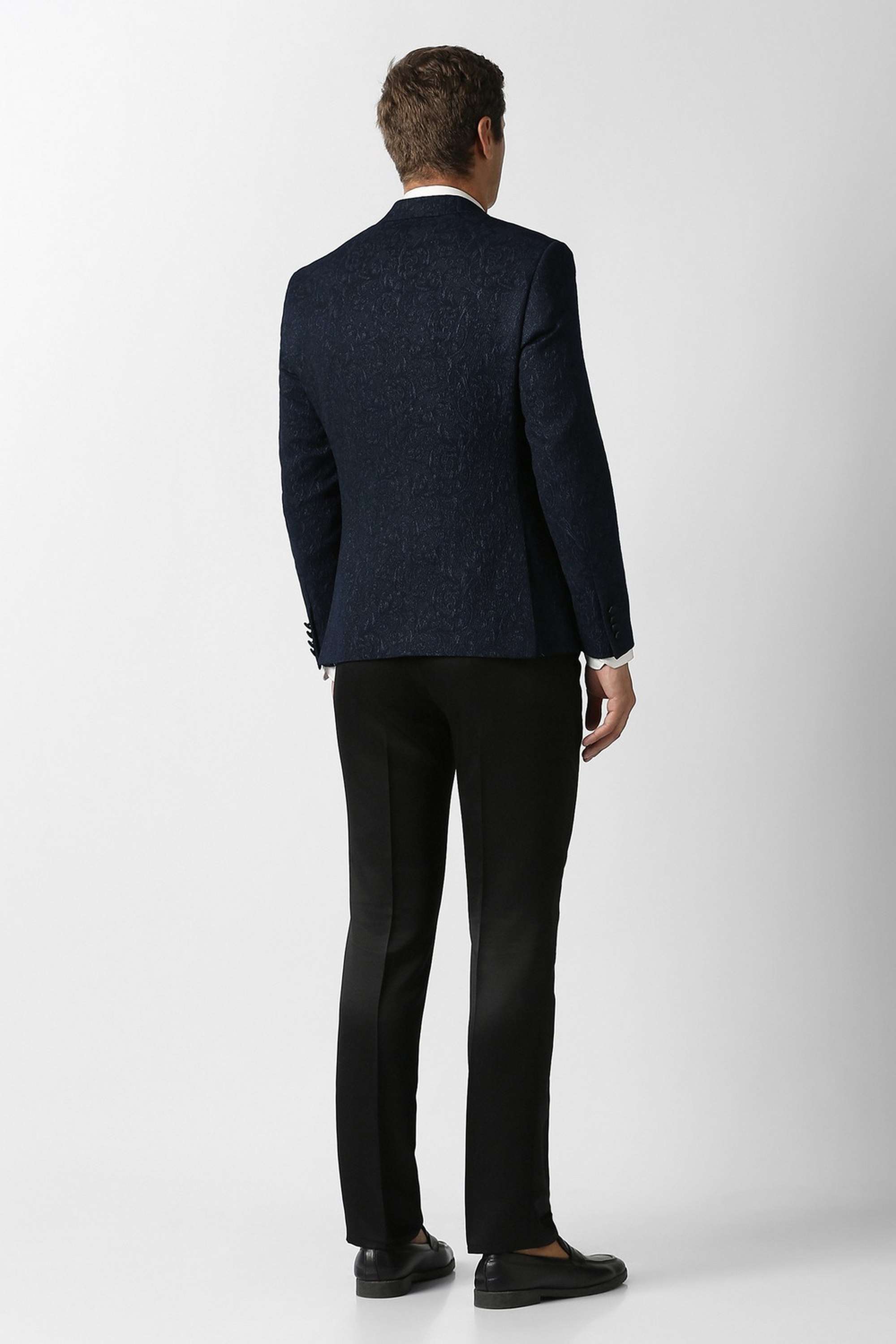 Jacquard-Polyester-Skinny-Fit-Men-s-Suit