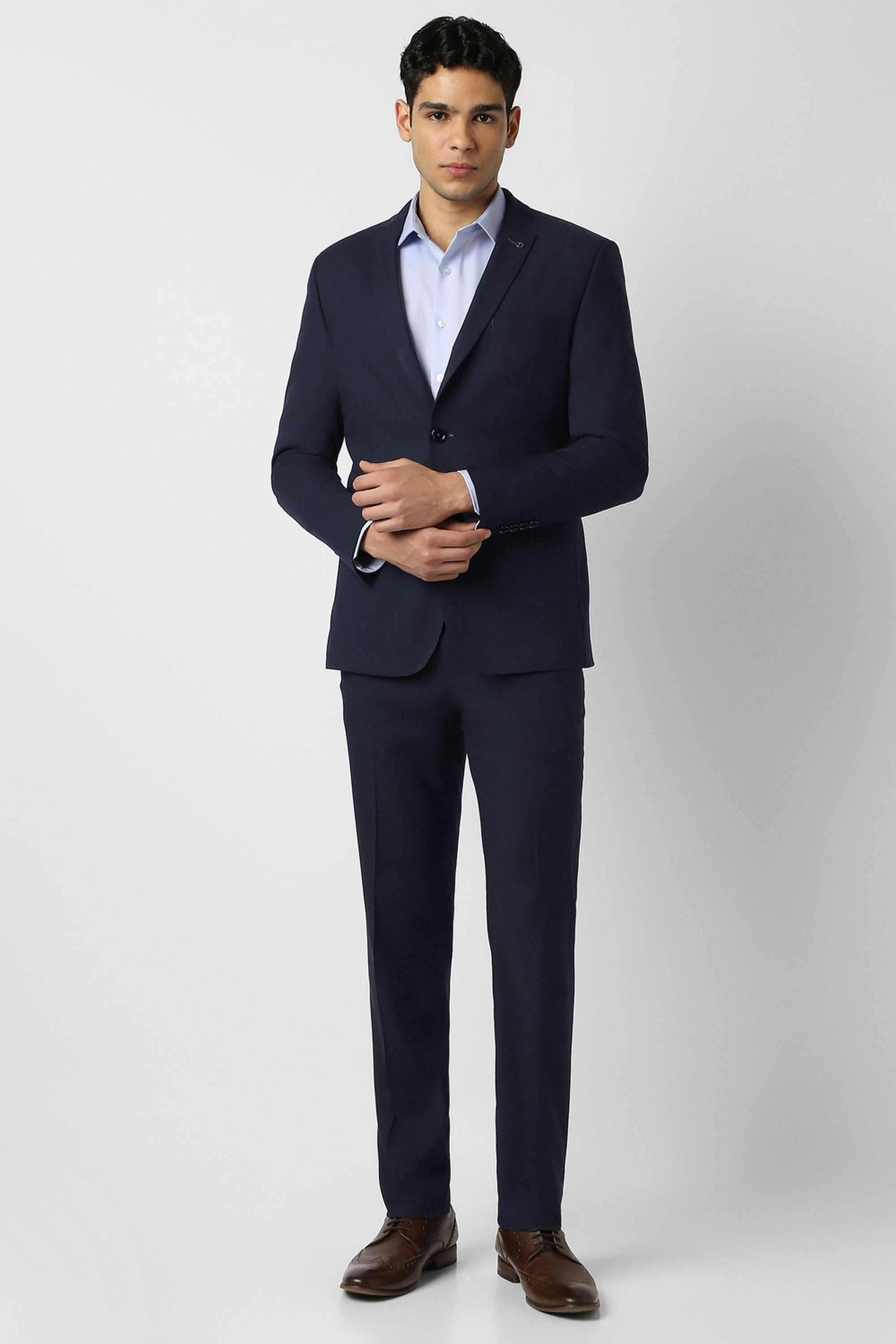 Solid-Blended-Fabric-Slim-Fit-Men-s-Formal-Suit