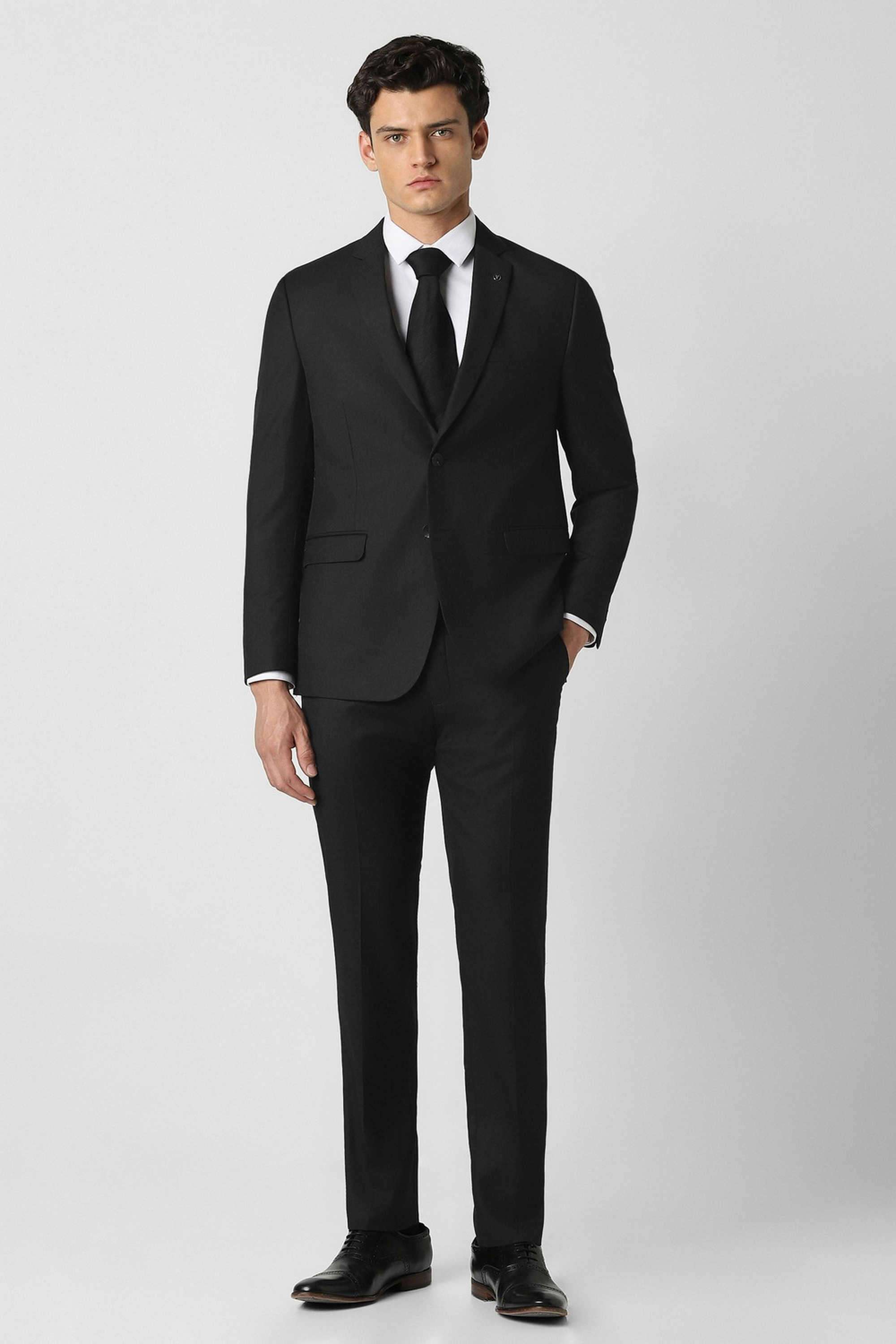 Textured-Blended-Fabric-Slim-Fit-Men-s-Formal-Suit