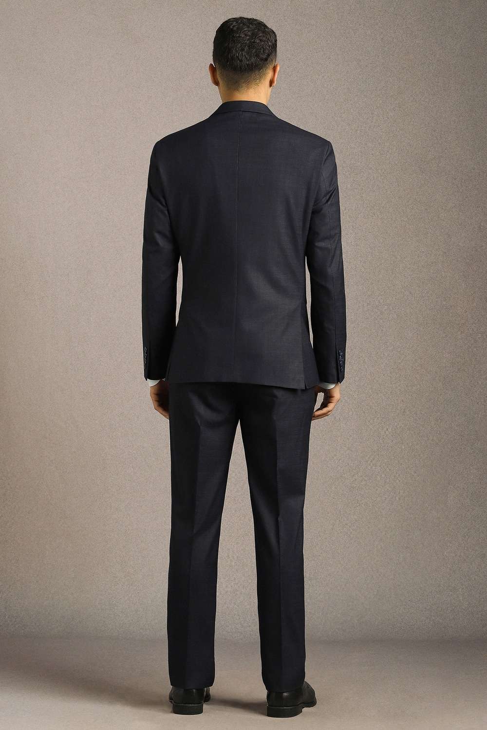 Solid-Polyester-Blend-Slim-Fit-Men-s-Formal-Suit