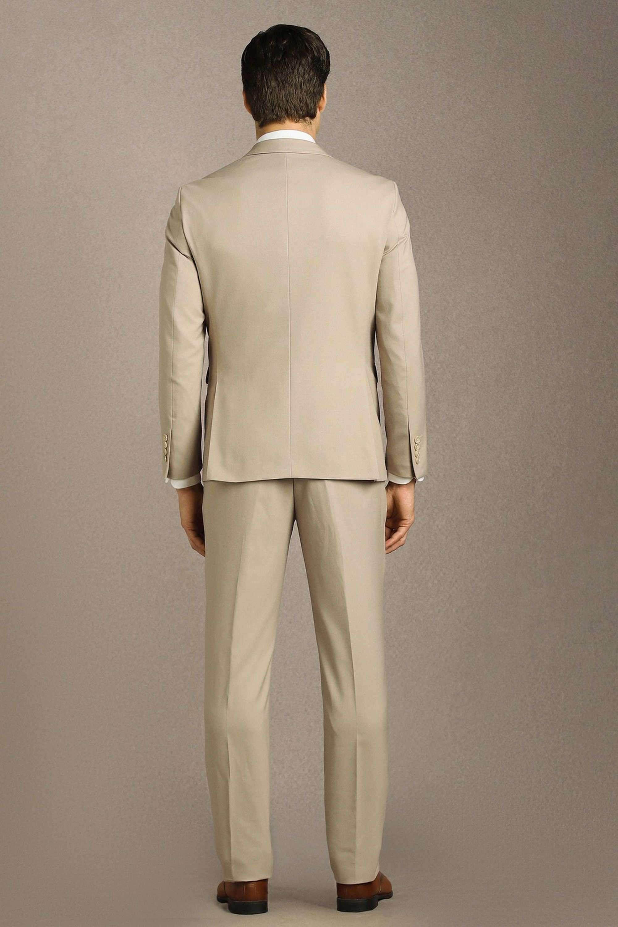 Solid-Polyester-Viscose-Slim-Fit-Men-s-Formal-Suit