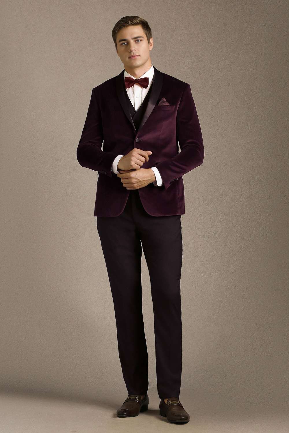 Textured-Polyester-Blend-Slim-Fit-Men-s-Formal-Suit