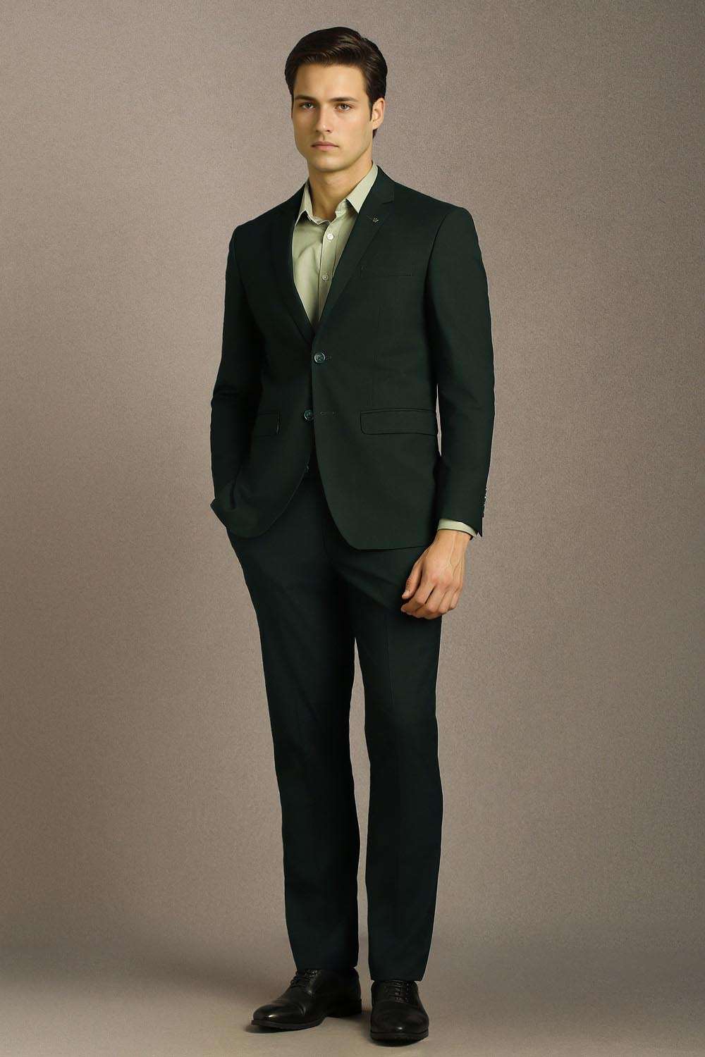 Solid-Blended-Fabric-Slim-Fit-Men-Formal-Wear-Suit