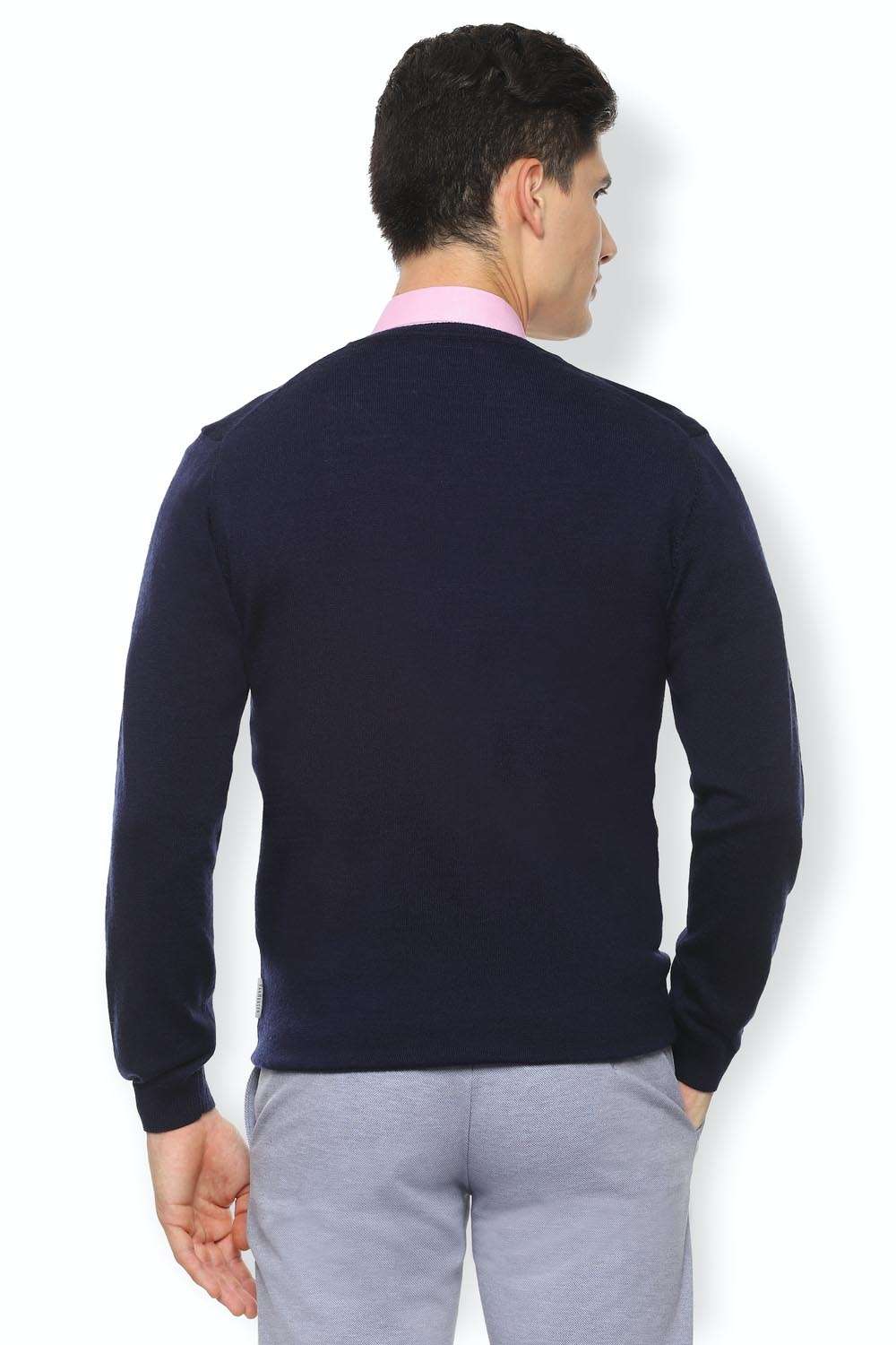 Solid-Wool-Regular-Fit-Men-s-Sweater