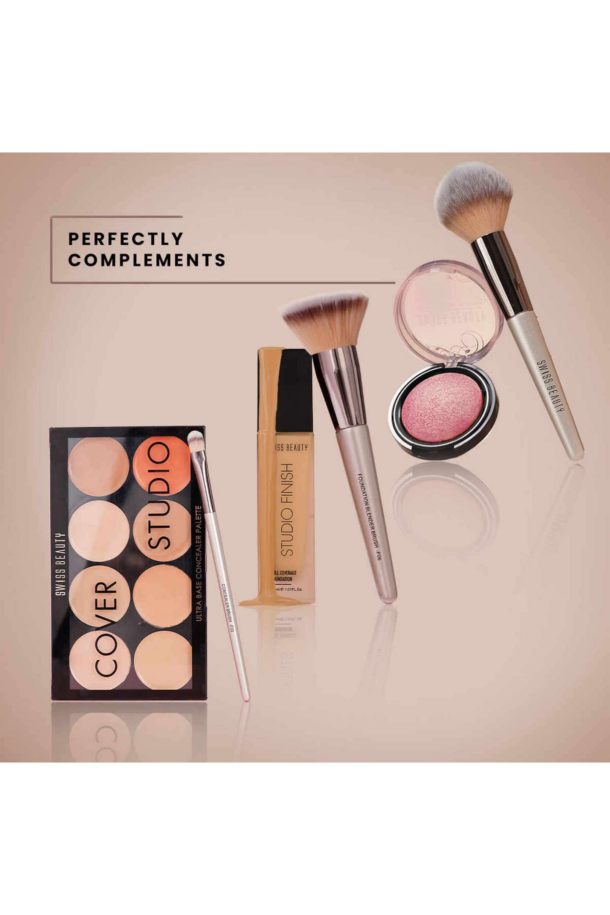 Buy SWISS BEAUTY NoColour Professional Face & Eye Brush Set - Pack