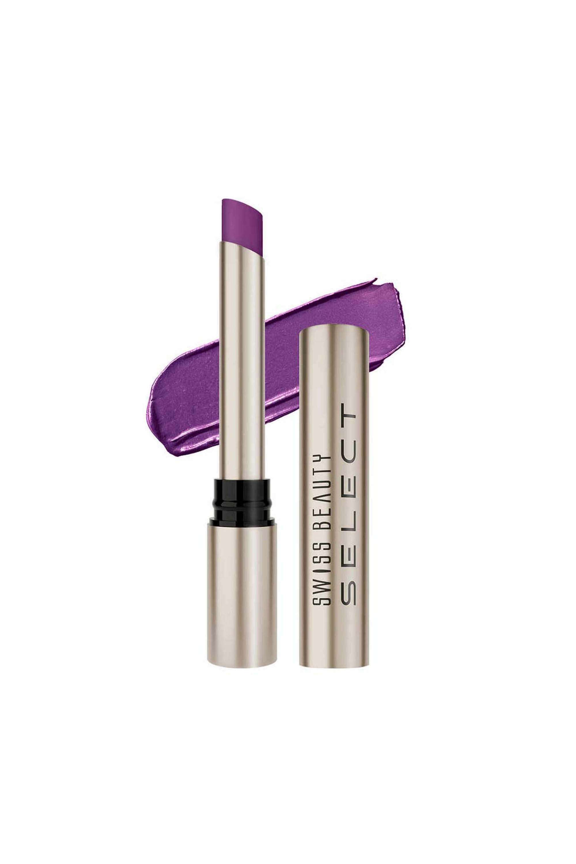 Select-High-On-Shine-Lipstick---Admirer-Plum -1-gm