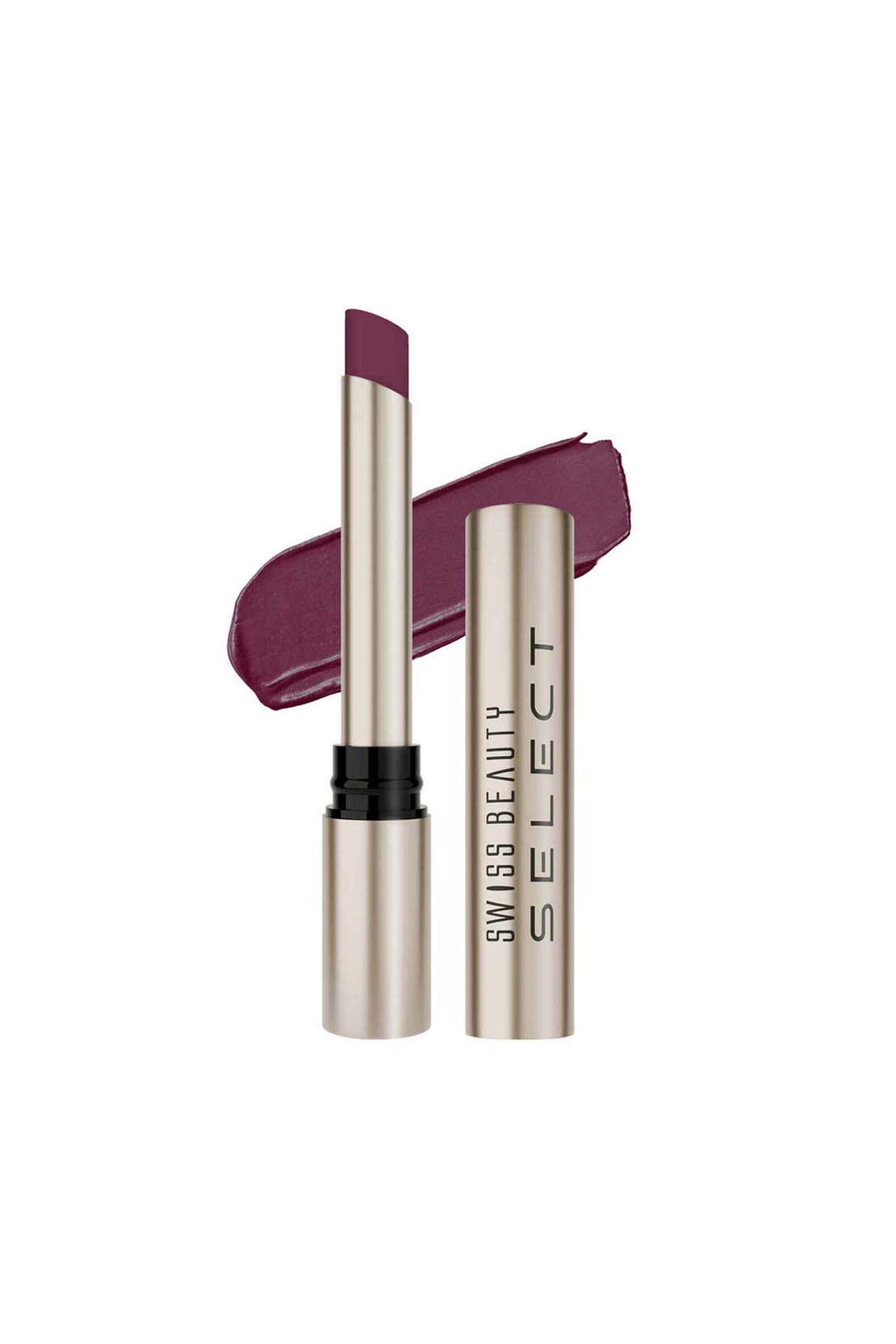 Select-High-On-Shine-Lipstick---Plush-Plum -1-gm