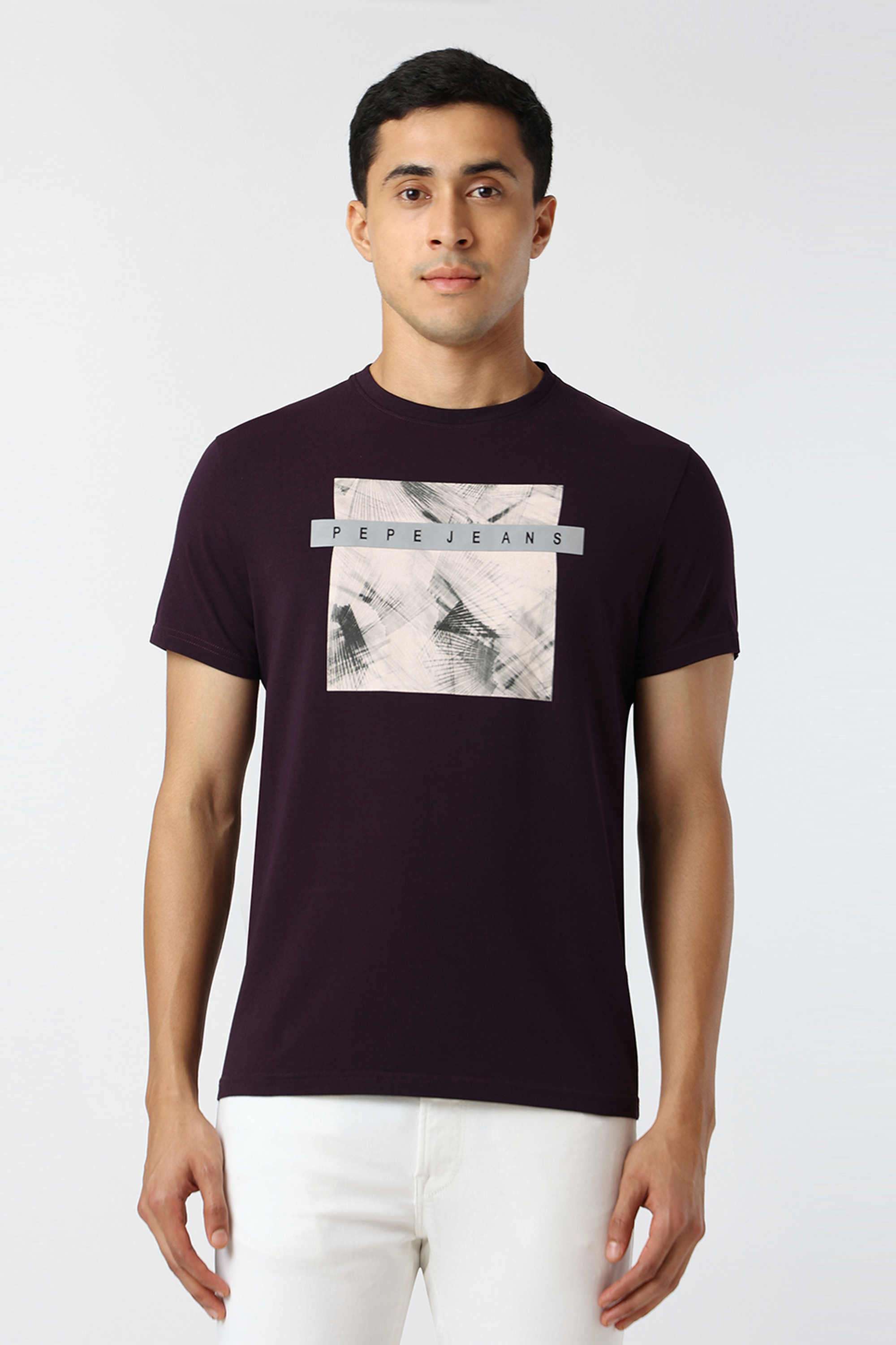 Printed-Blended-Fabric-Slim-Fit-Men-T-Shirt