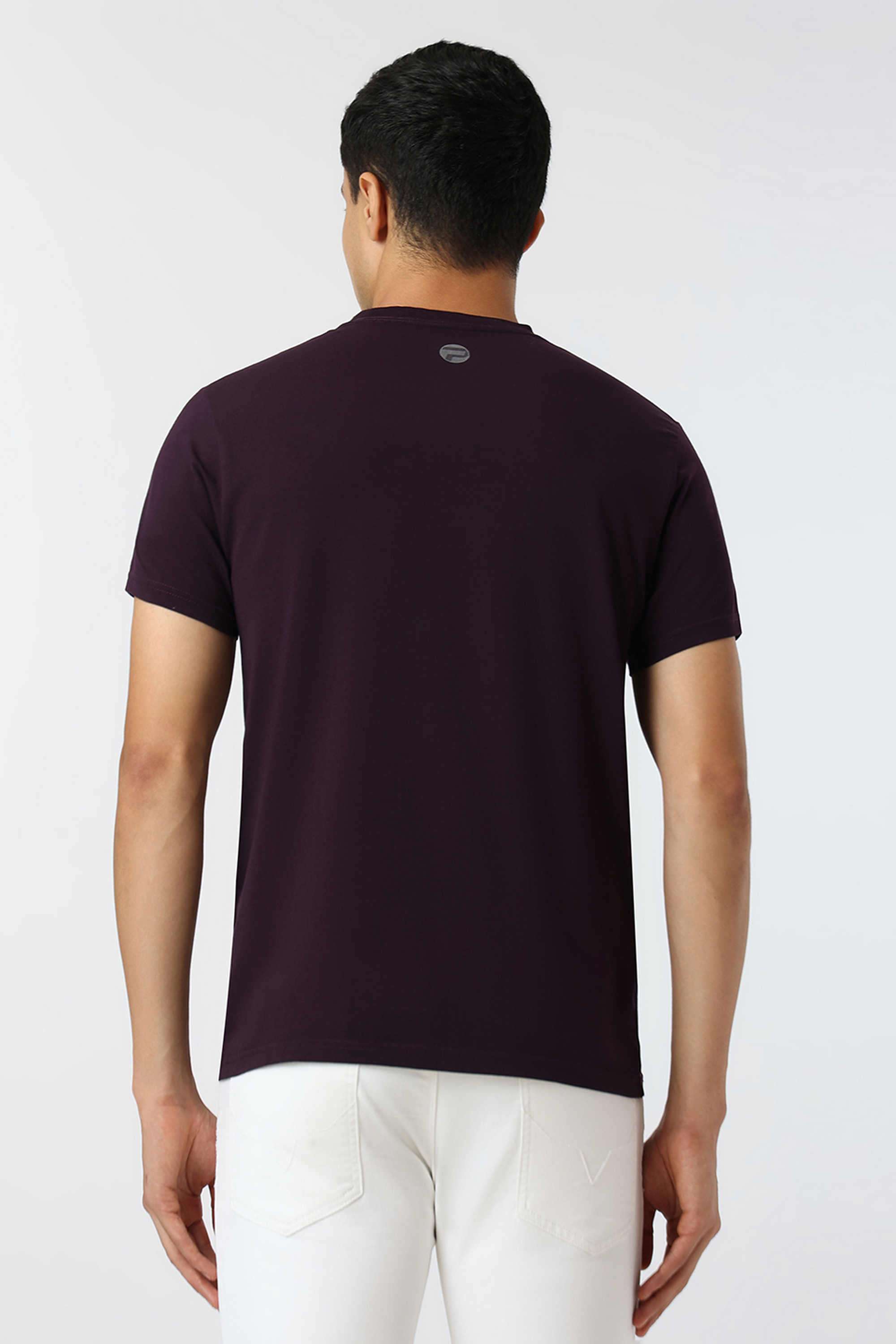 Graphic-Print-Blended-Fabric-Slim-Fit-Men-T-Shirt