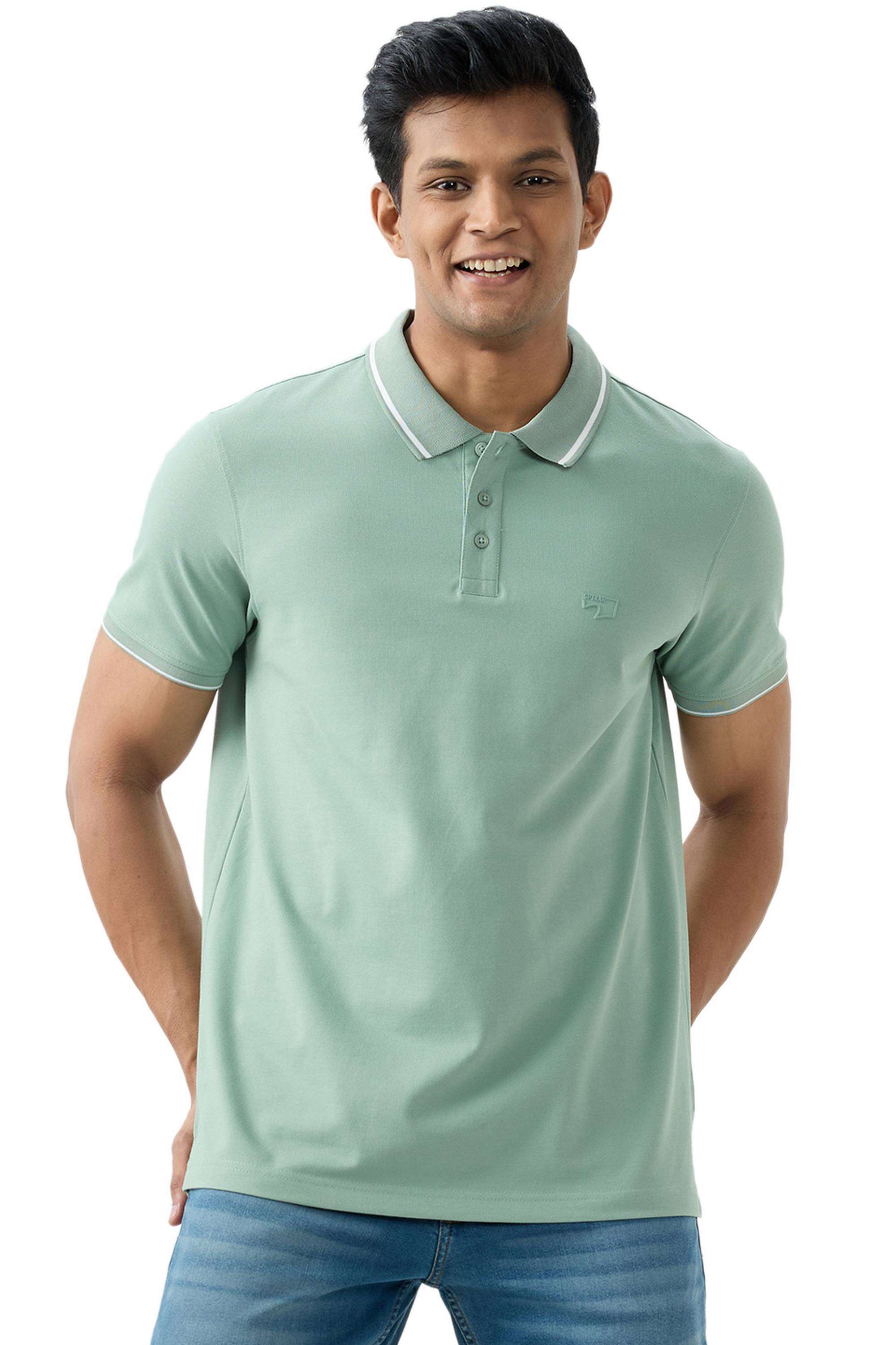 Solid-Cotton-Slim-Fit-Men-T-Shirt