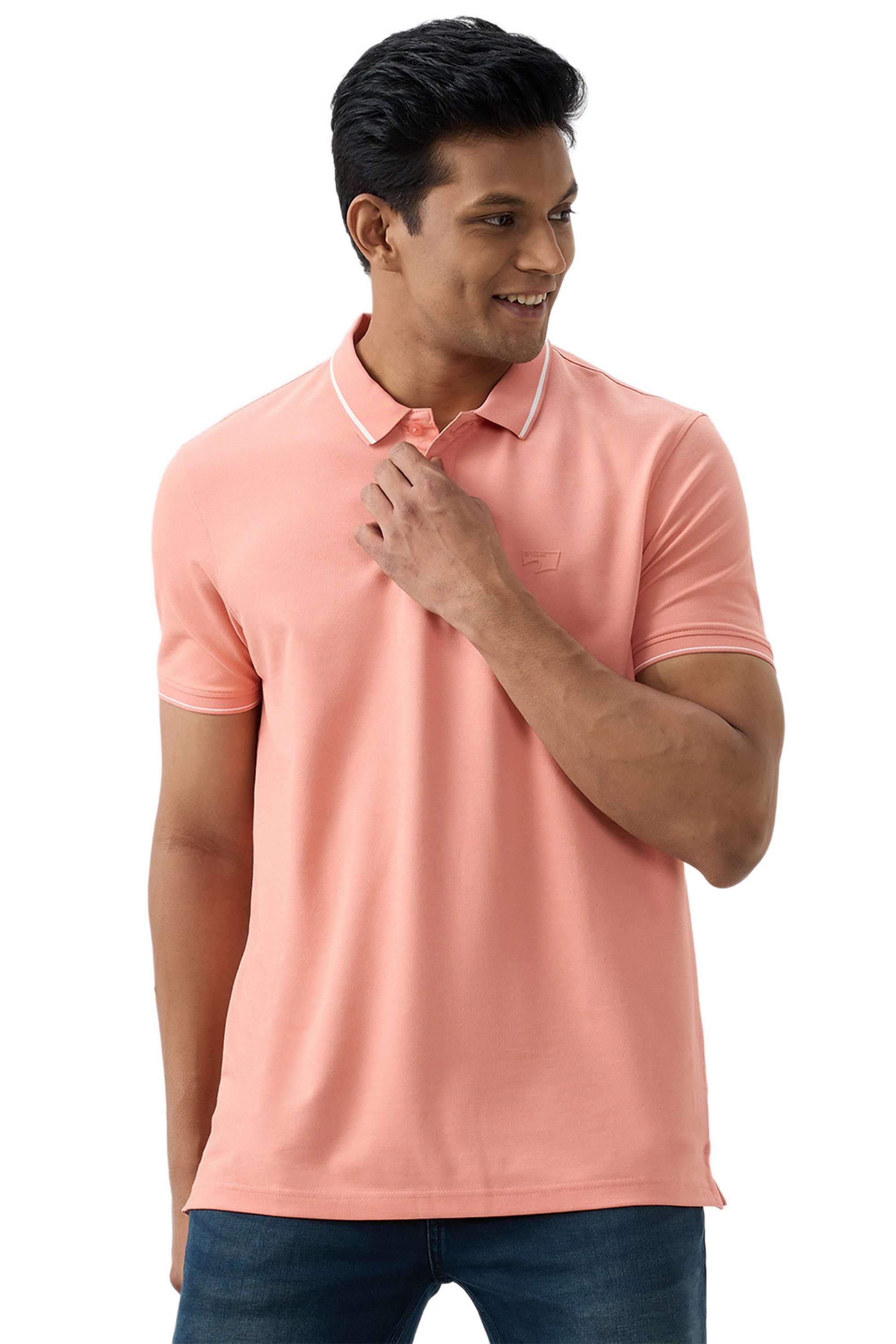 Solid-Cotton-Polo-Men-s-T-Shirt