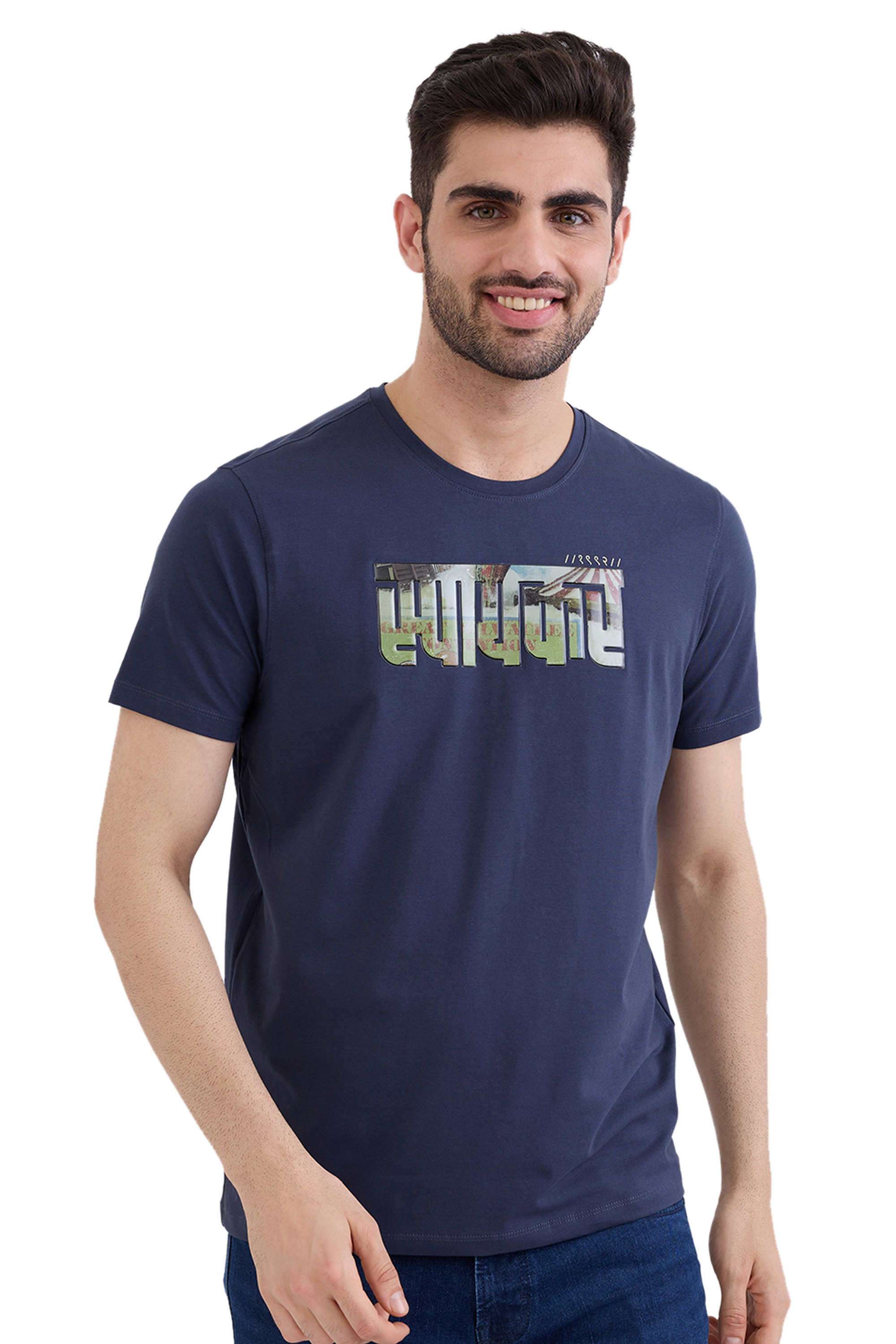 Solid-Cotton-Slim-Fit-Men-T-Shirt