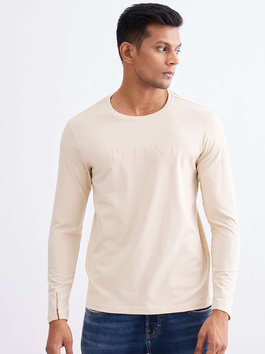 Solid-Cotton-Round-Neck-Men-s-T-Shirt