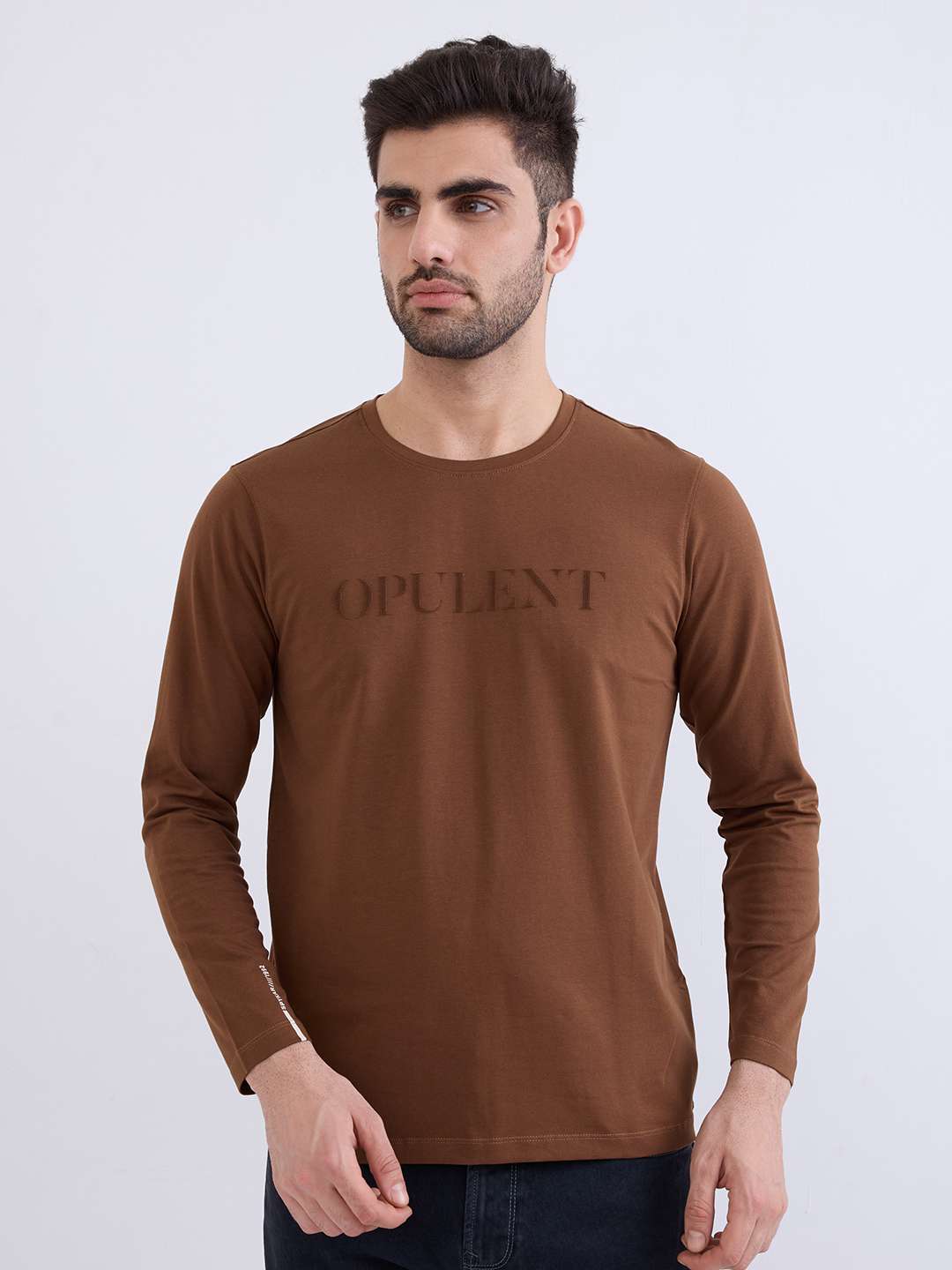 Solid-Cotton-Round-Neck-Men-s-T-Shirt