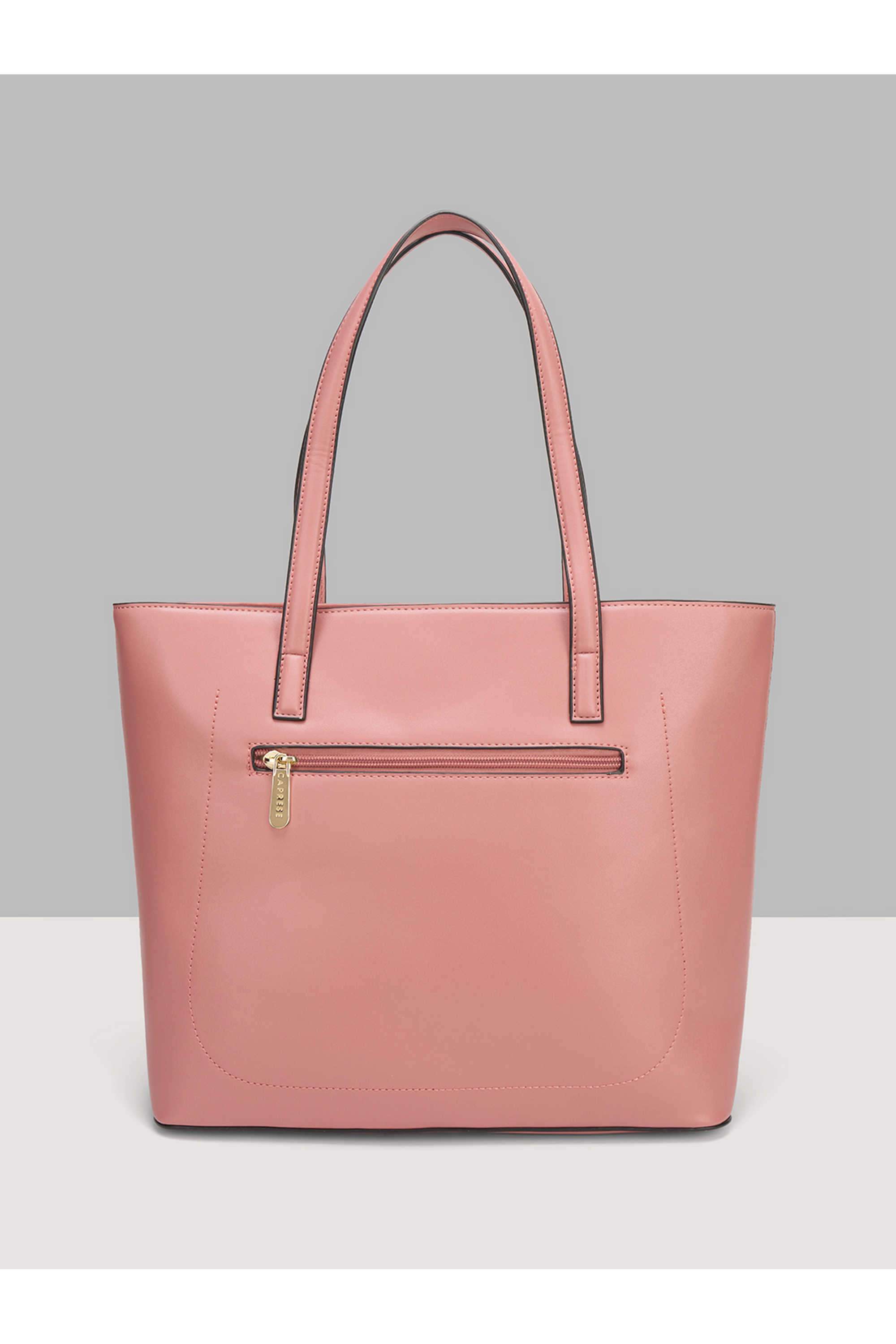 Zipper-Faux-Leather-Women-Casual-Wear-Tote-Bag