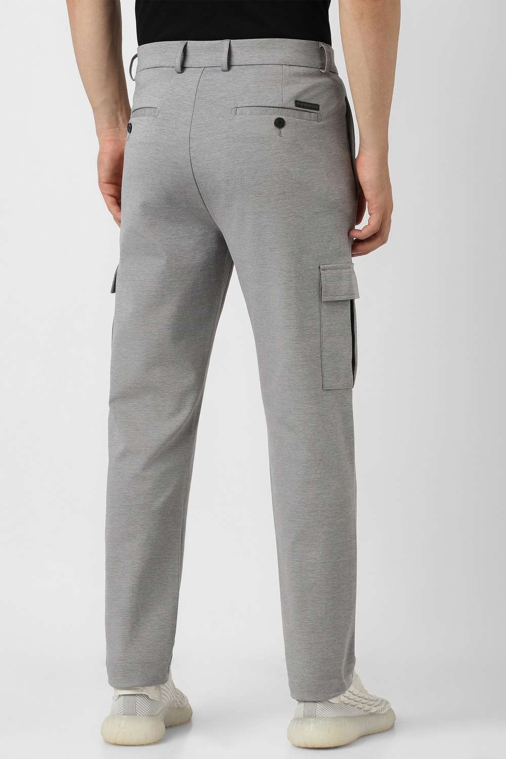 Solid-Cotton-Nylon-Slim-Fit-Men-s-Trouser