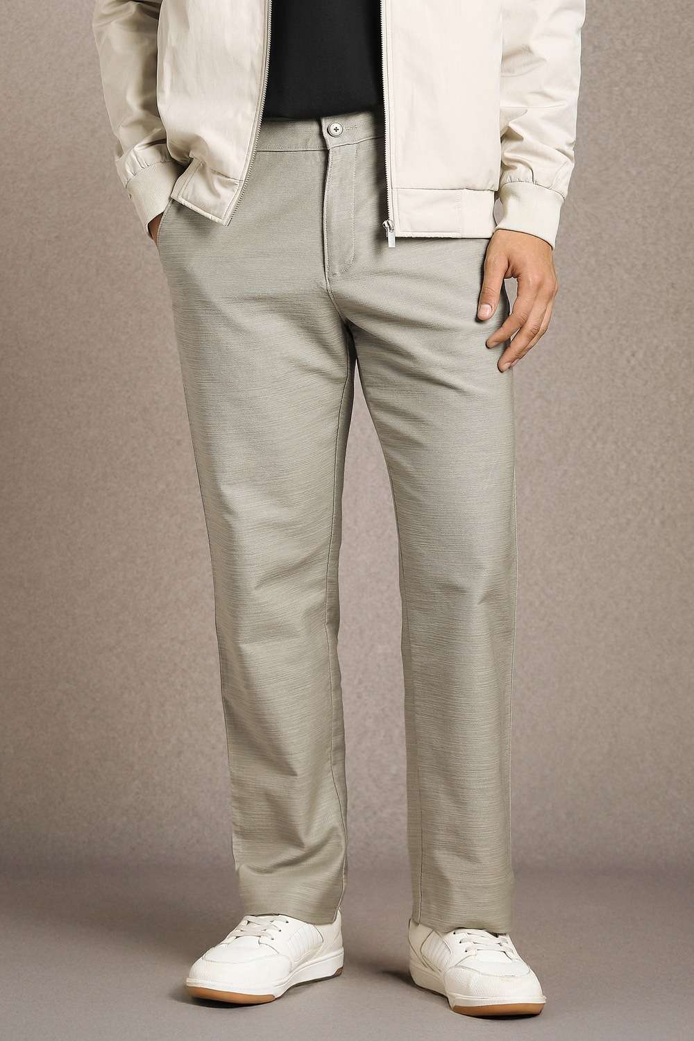 Solid-Cotton-Blend-Regular-Fit-Men-s-Trousers