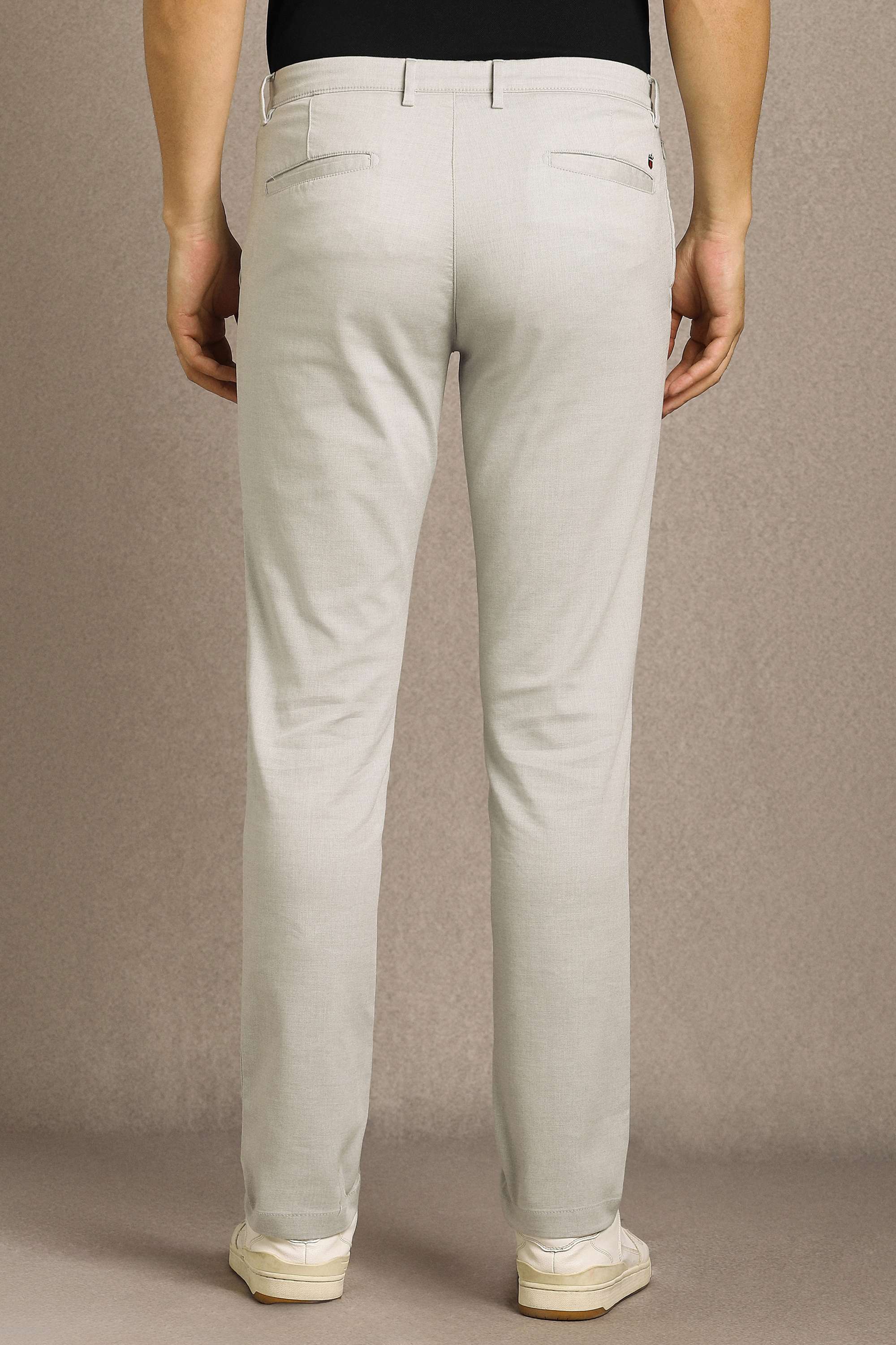 Solid-Poly-Cotton-Tapered-Fit-Men-s-Trousers