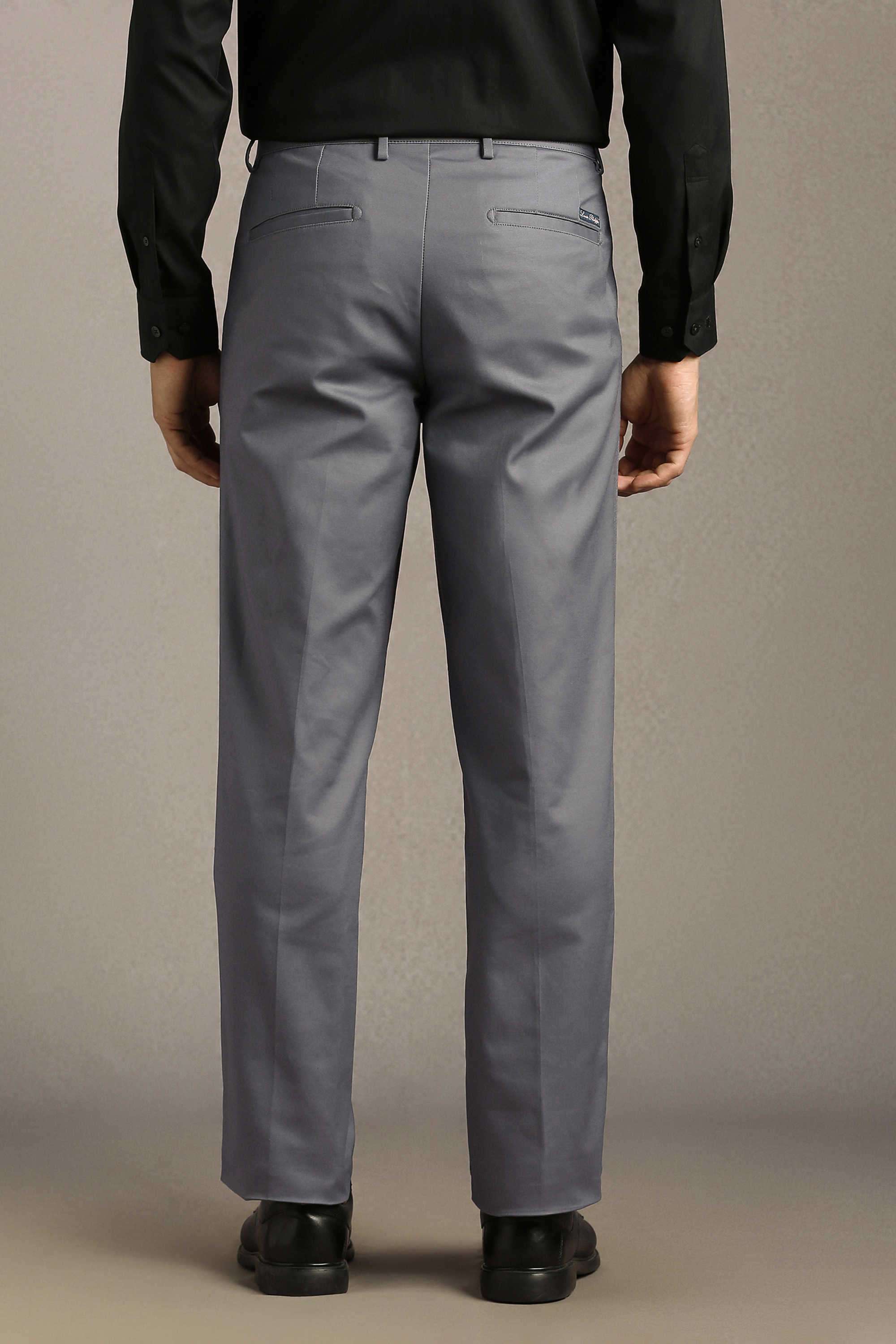 Solid-Cotton-Blend-Tapered-Fit-Men-Formal-Wear-Trouser