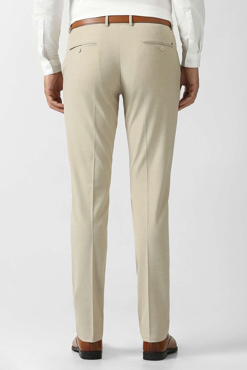 Solid-Poly-Cotton-Slim-Fit-Men-Formal-Wear-Trouser