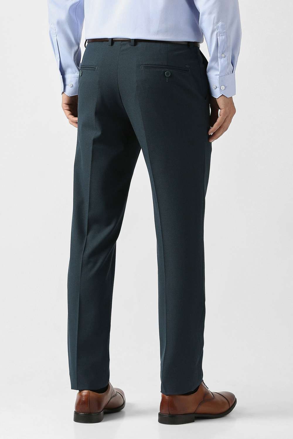 Textured-Blended-Fabric-Slim-Fit-Men-Formal-Wear-Trouser