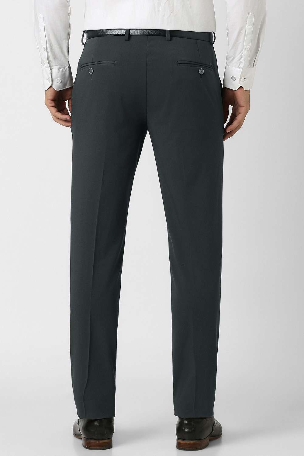 Solid-Polyester-Viscose-Slim-Fit-Men-s-Formal-Wear-Trousers