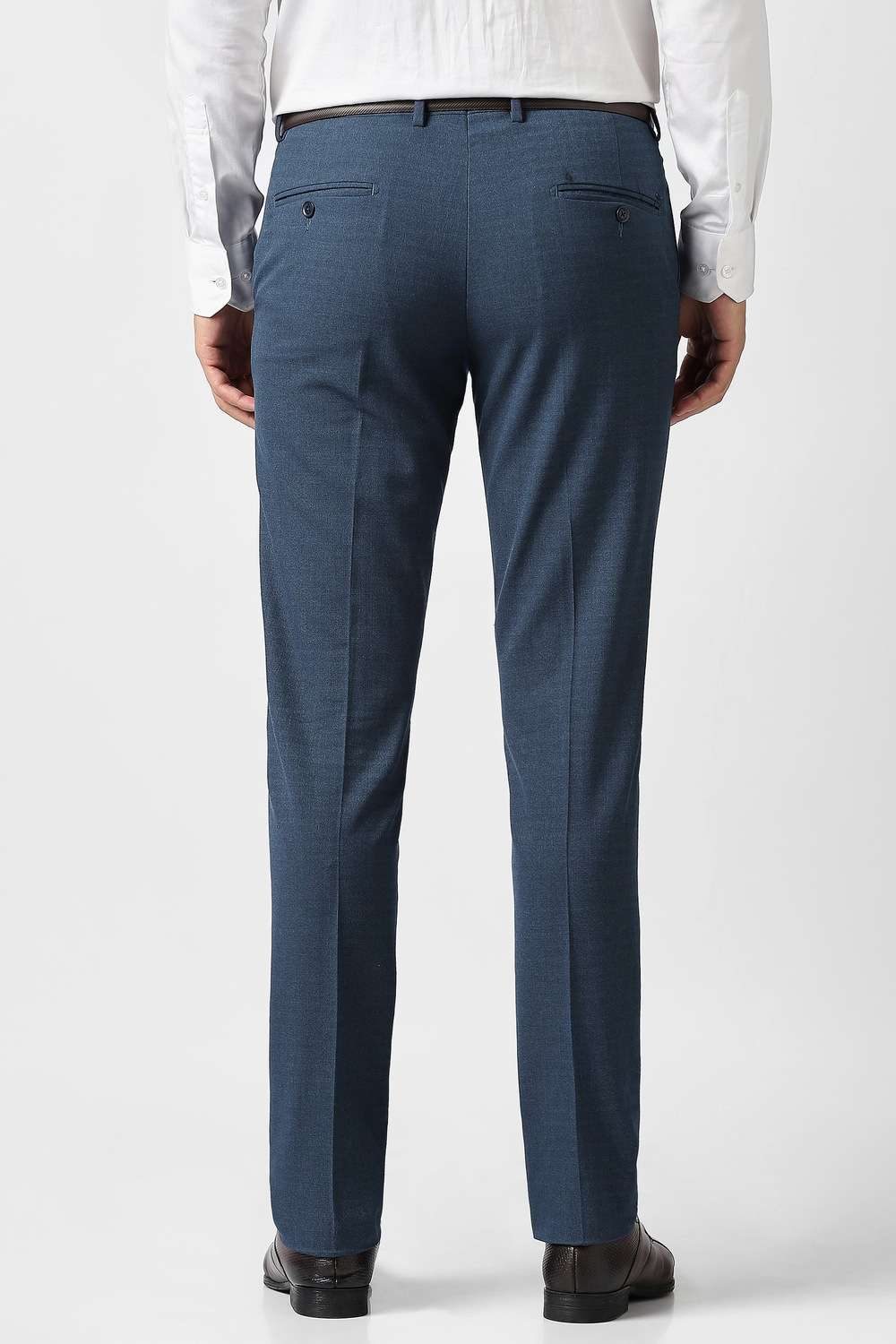 Solid-Blended-Fabric-Slim-Fit-Men-s-Formal-Trousers