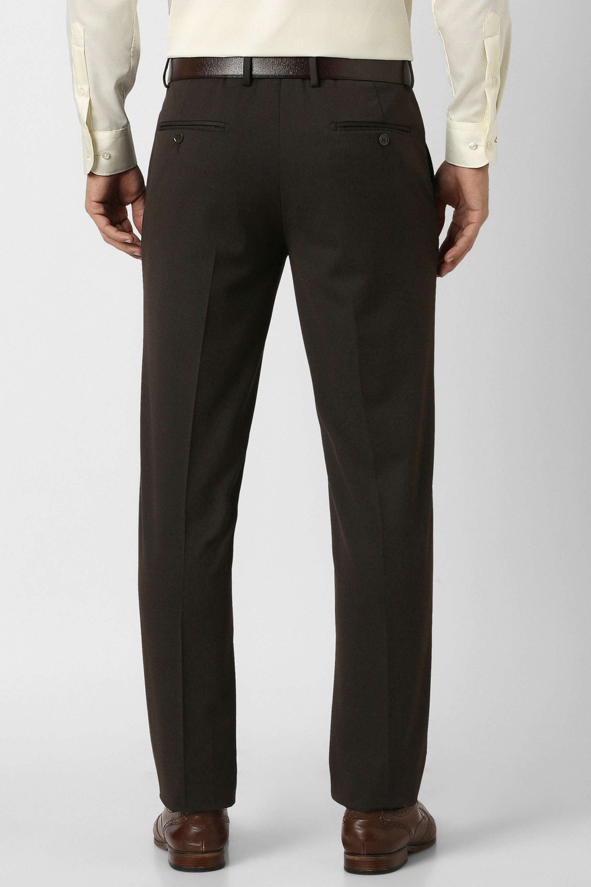 Dobby-Polyester-Slim-Fit-Men-s-Formal-Trouser