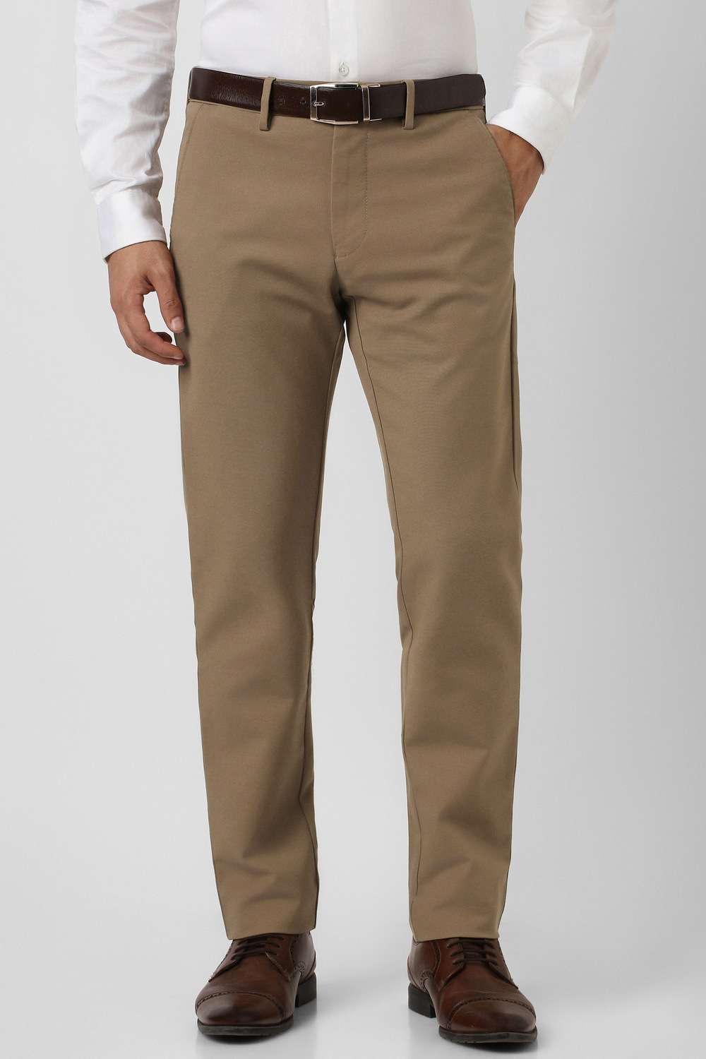 Solid-Cotton-Blend-Slim-Fit-Men-s-Formal-Trousers