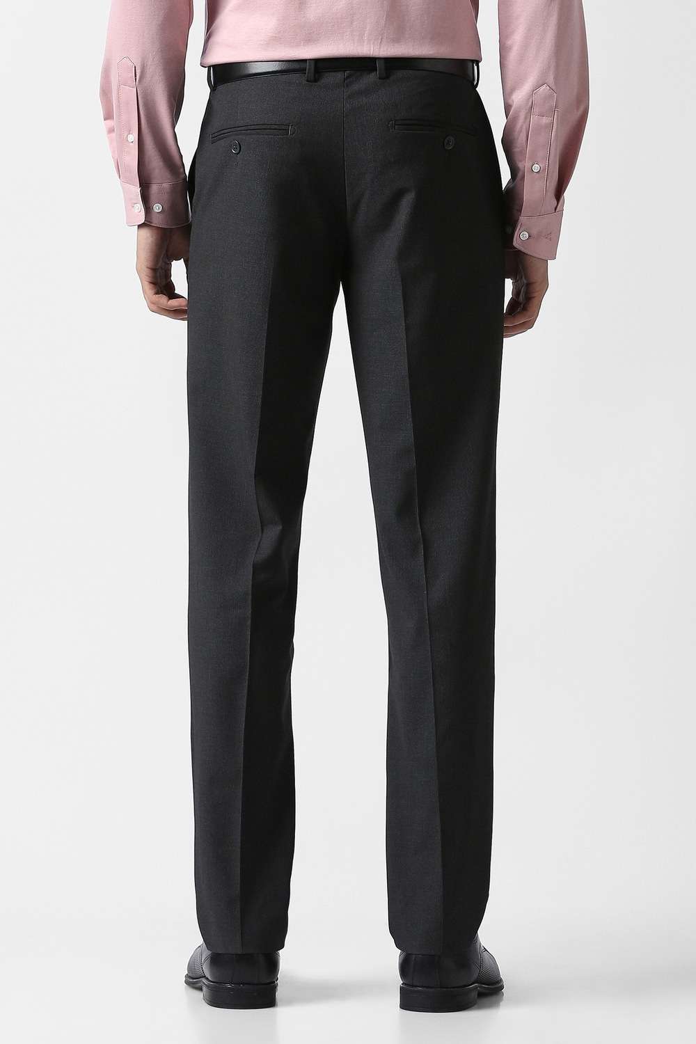 Solid-Blended-Fabric-Slim-Fit-Men-s-Formal-Trousers