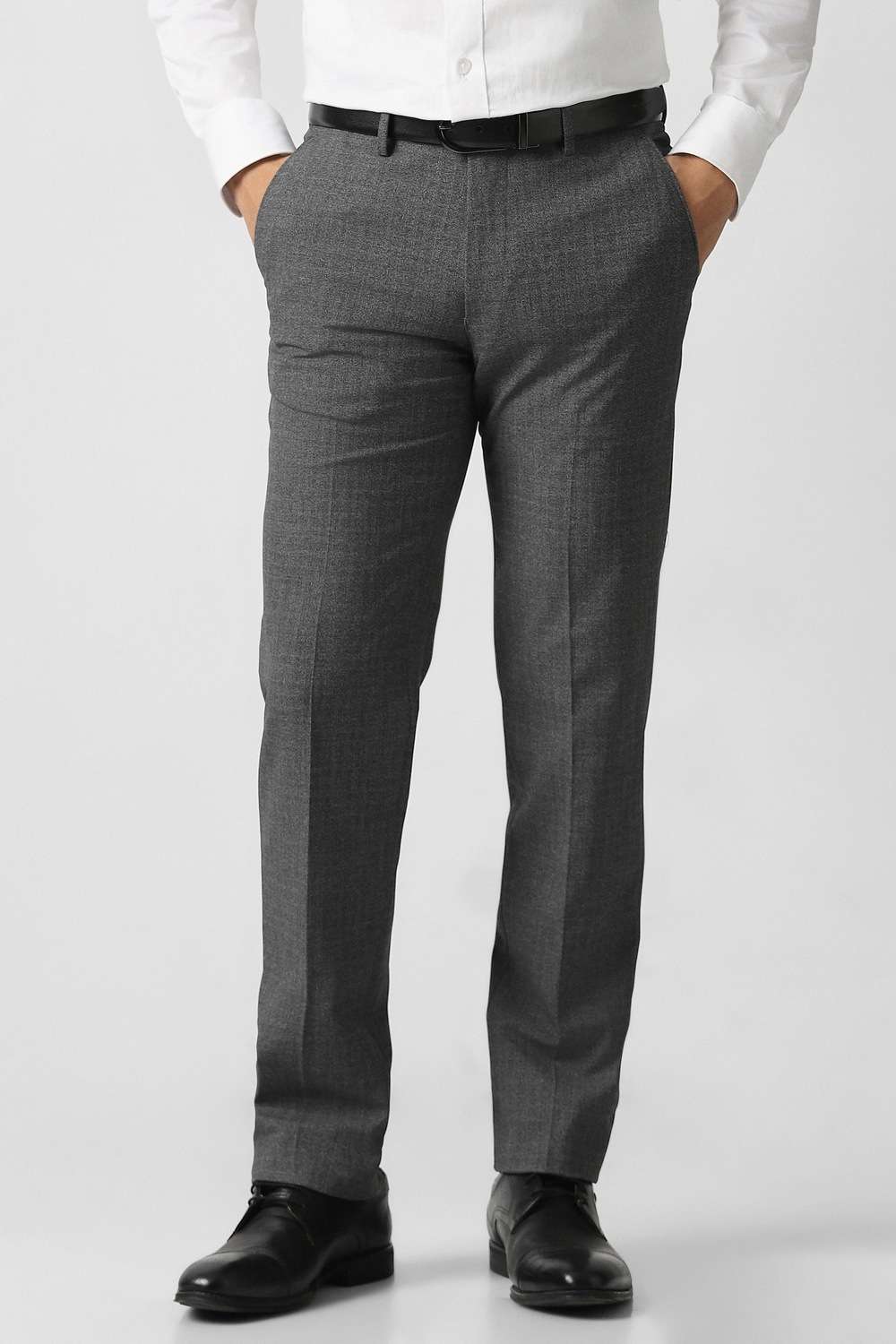 Solid-Polyester-Viscose-Slim-Fit-Men-s-Formal-Trousers