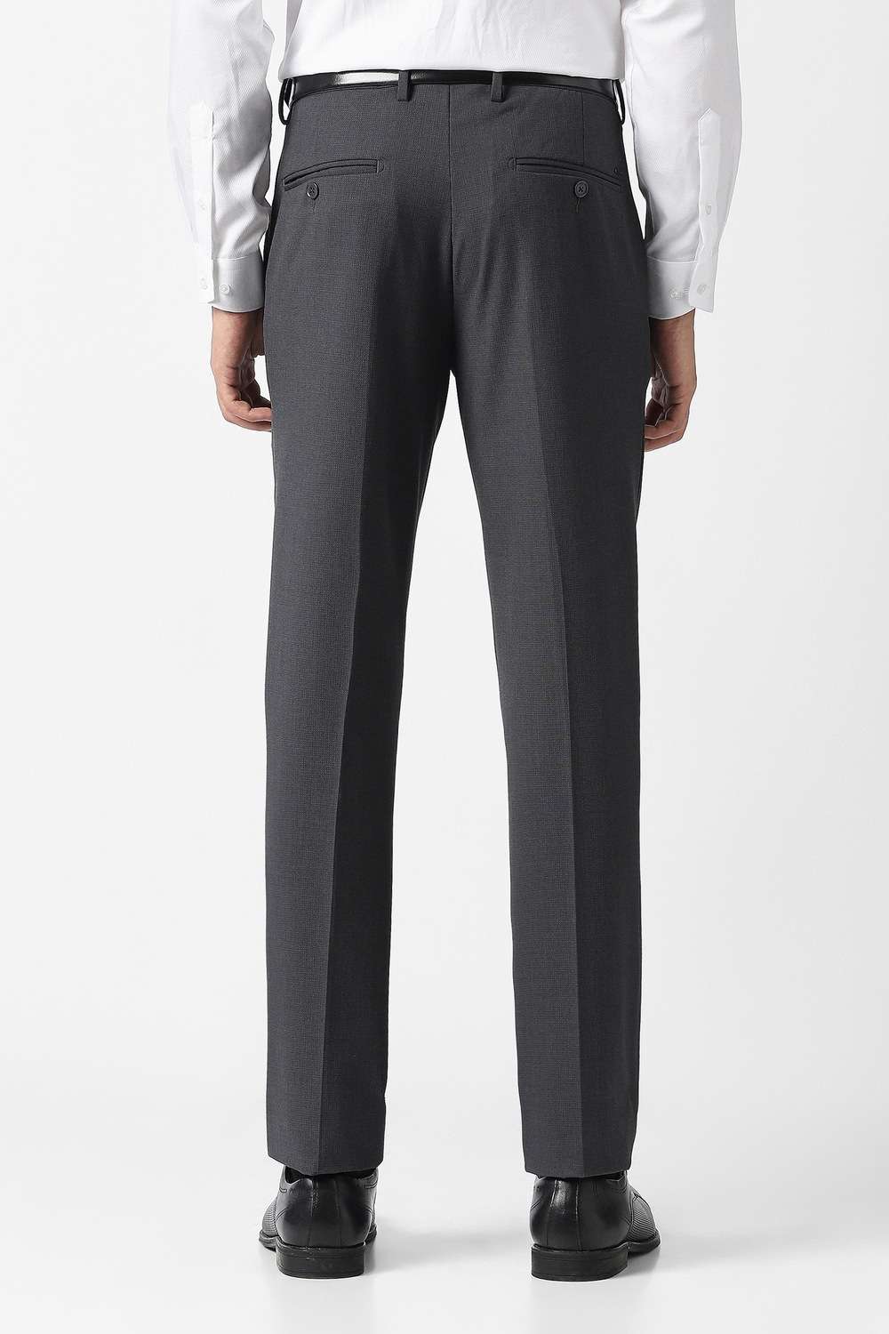 Solid-Blended-Fabric-Slim-Fit-Men-s-Formal-Trousers