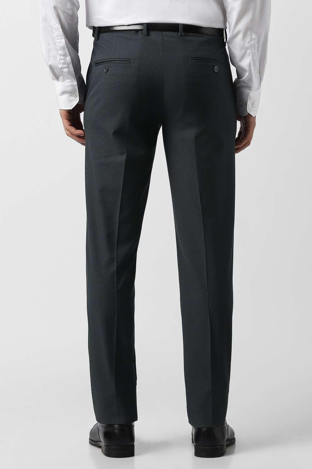 Textured-Polyester-Cotton-Slim-Fit-Men-s-Formal-Wear-Trousers