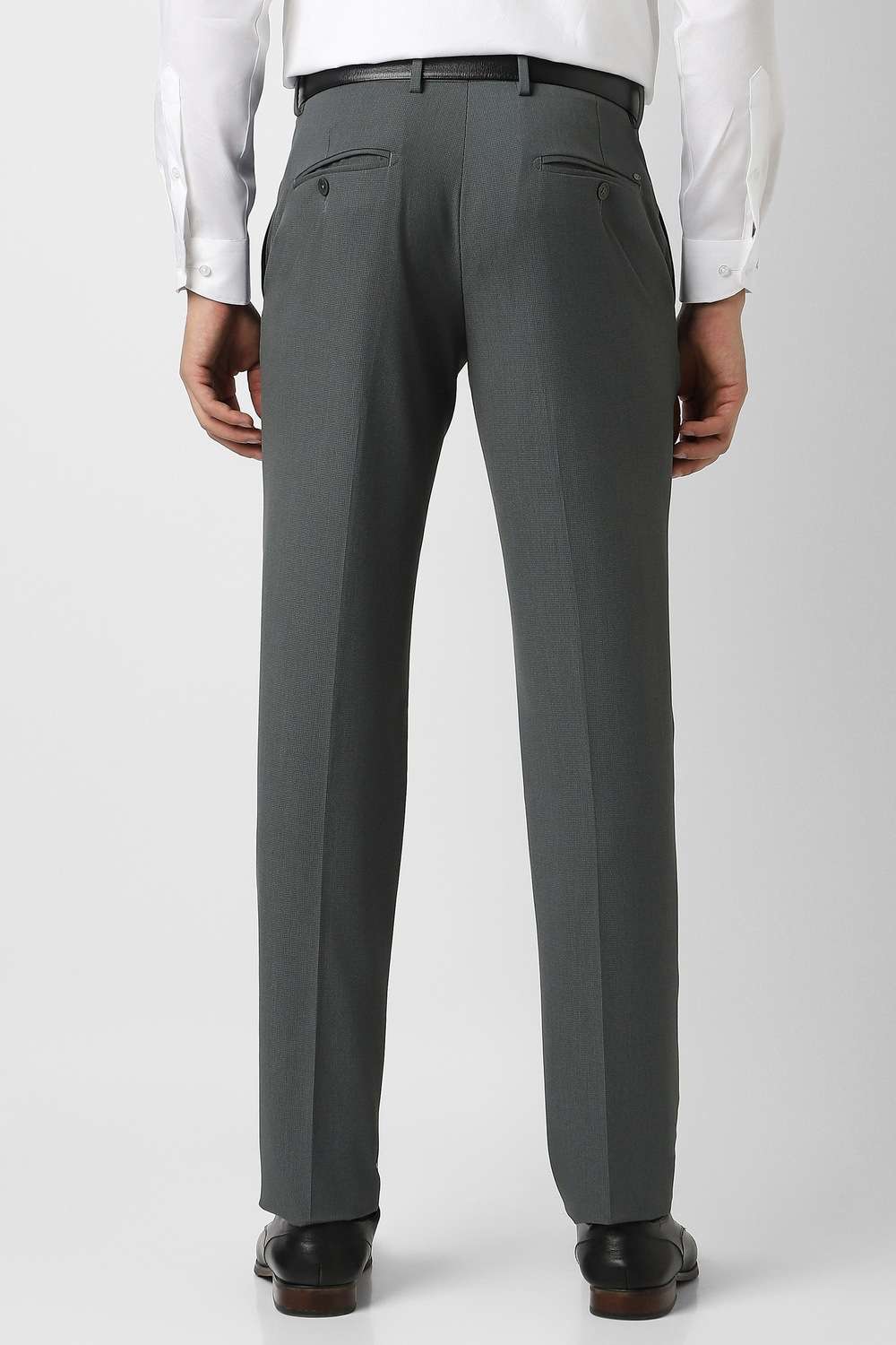 Textured-Polyester-Cotton-Slim-Fit-Men-s-Formal-Wear-Trousers