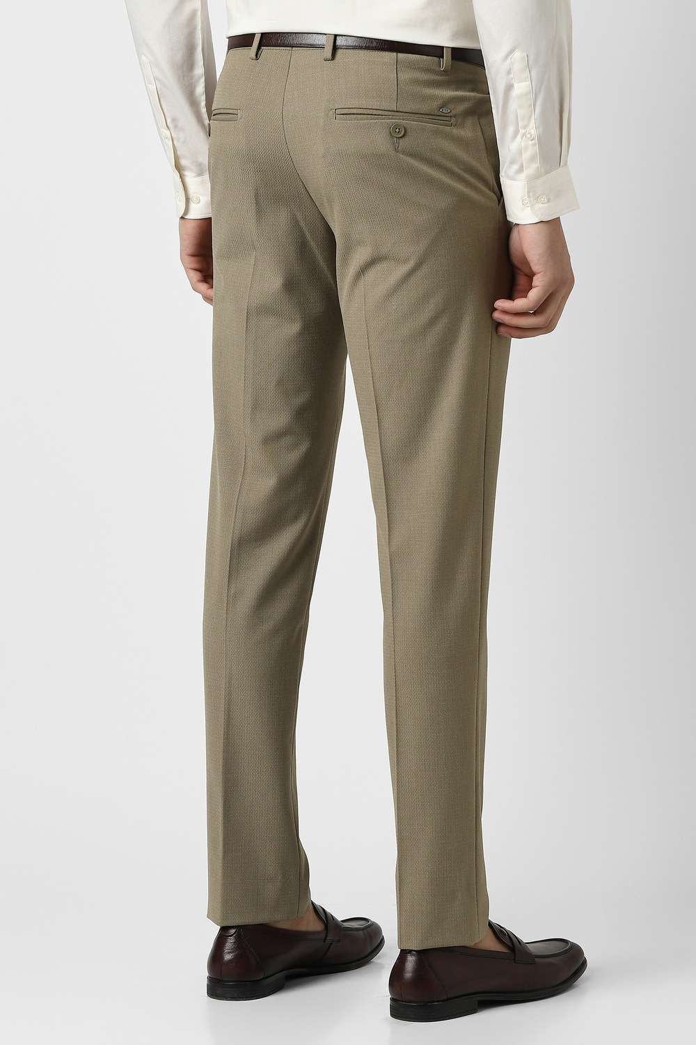 Textured-Polyester-Cotton-Slim-Fit-Men-s-Formal-Wear-Trousers