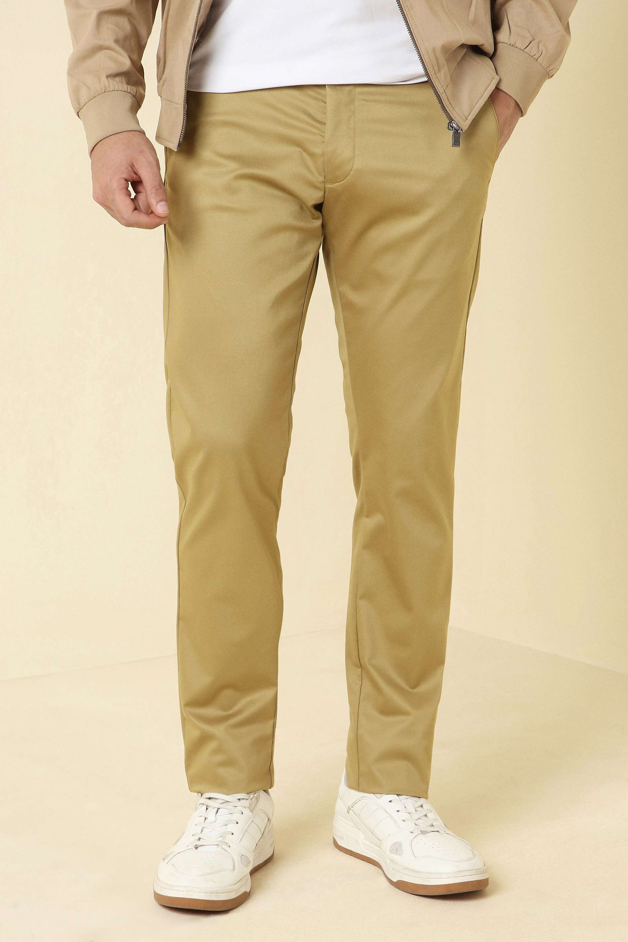 Solid-Cotton-Blend-Super-Slim-Fit-Men-s-Formal-Trousers
