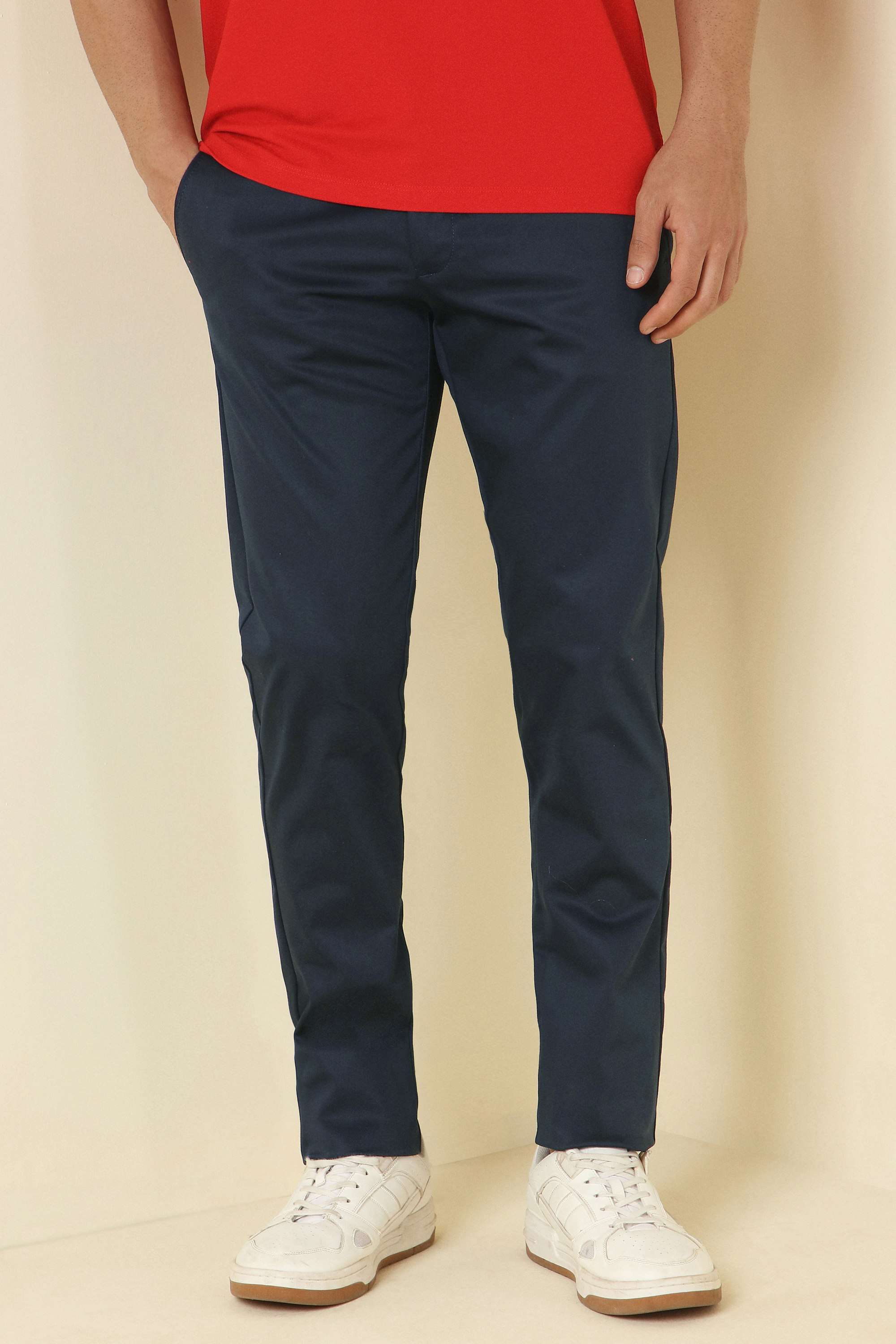 Solid-Cotton-Blend-Super-Slim-Fit-Men-s-Formal-Trousers