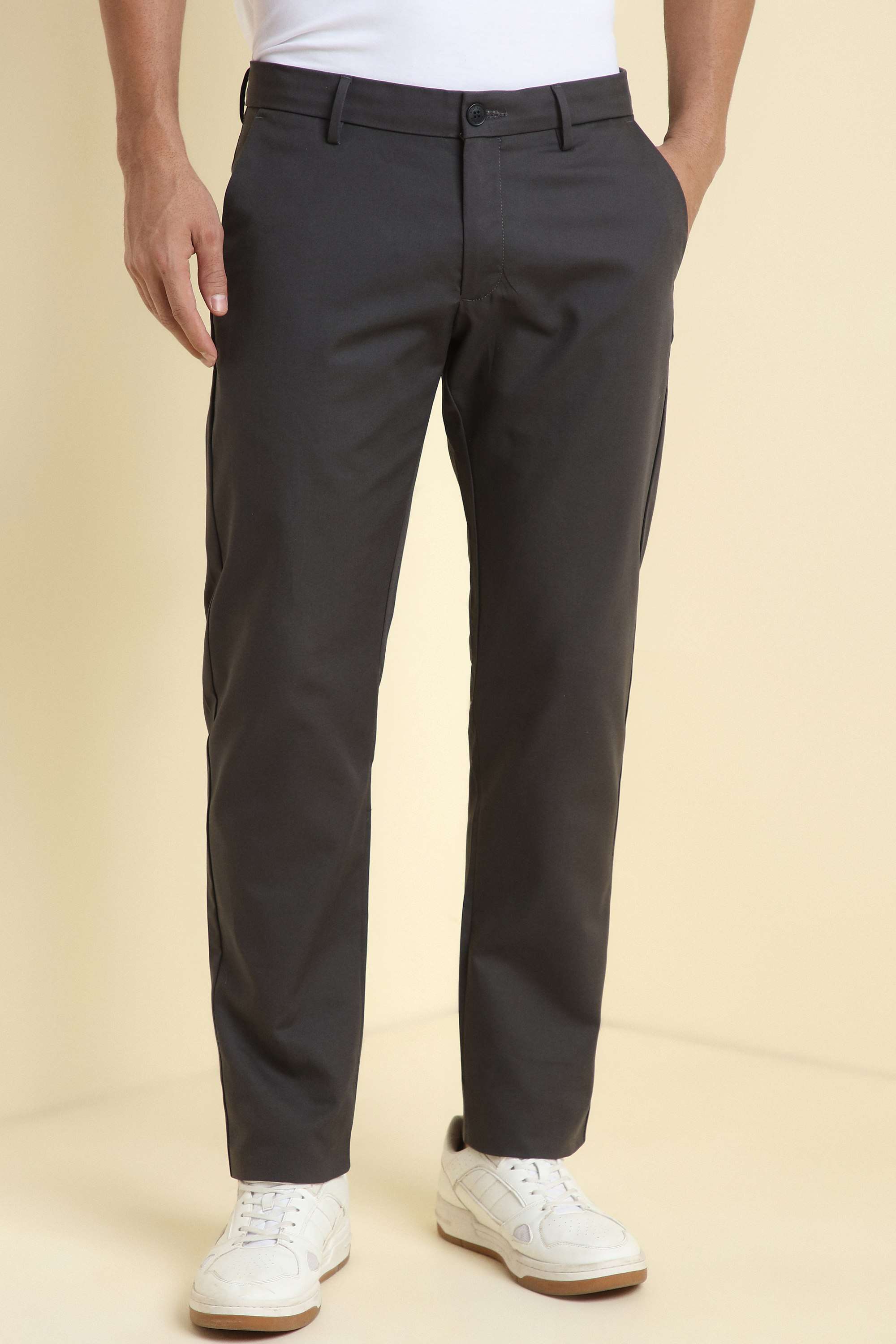 Solid-Cotton-Blend-Super-Slim-Fit-Men-s-Formal-Trousers