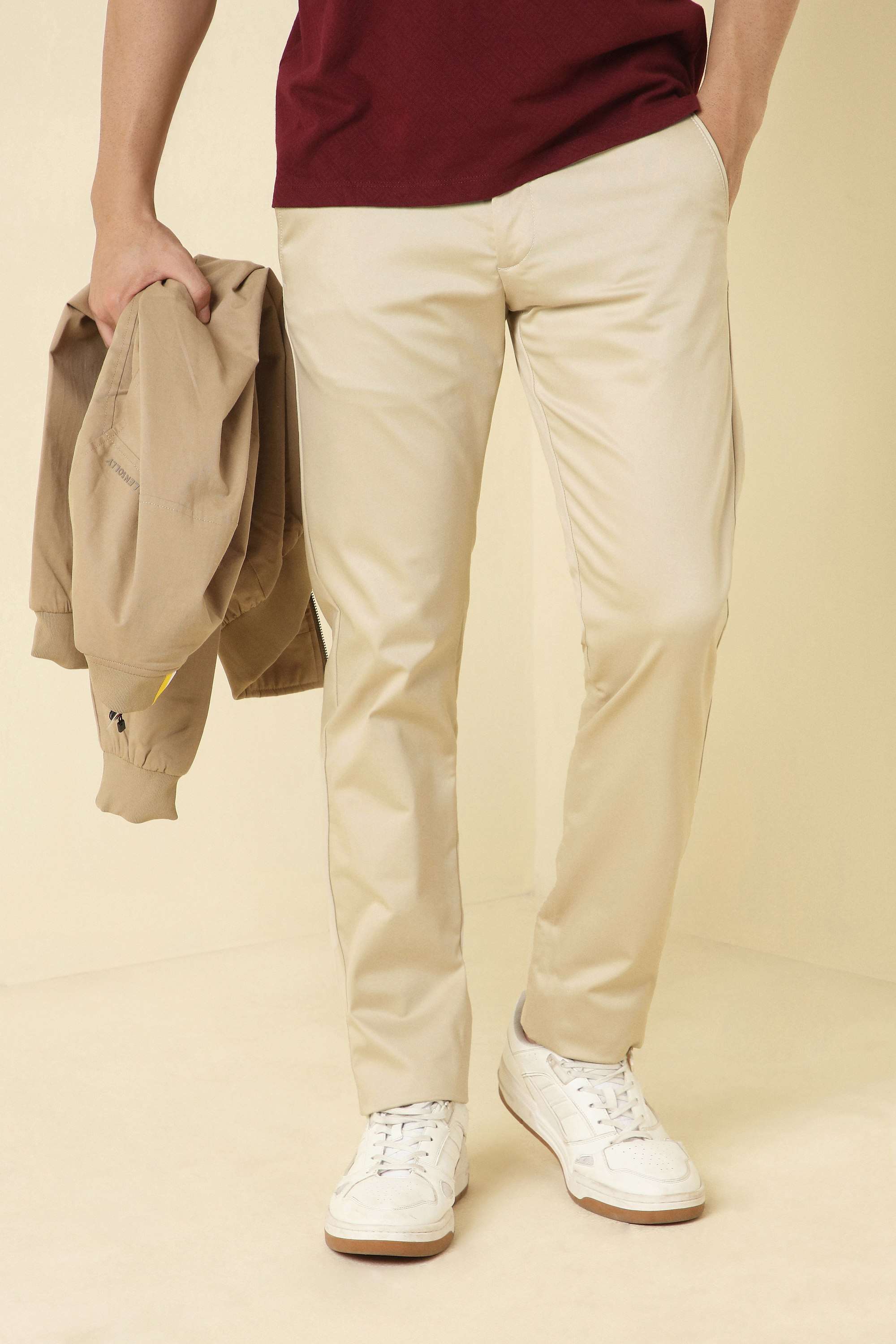 Solid-Cotton-Blend-Super-Slim-Fit-Men-s-Formal-Trousers