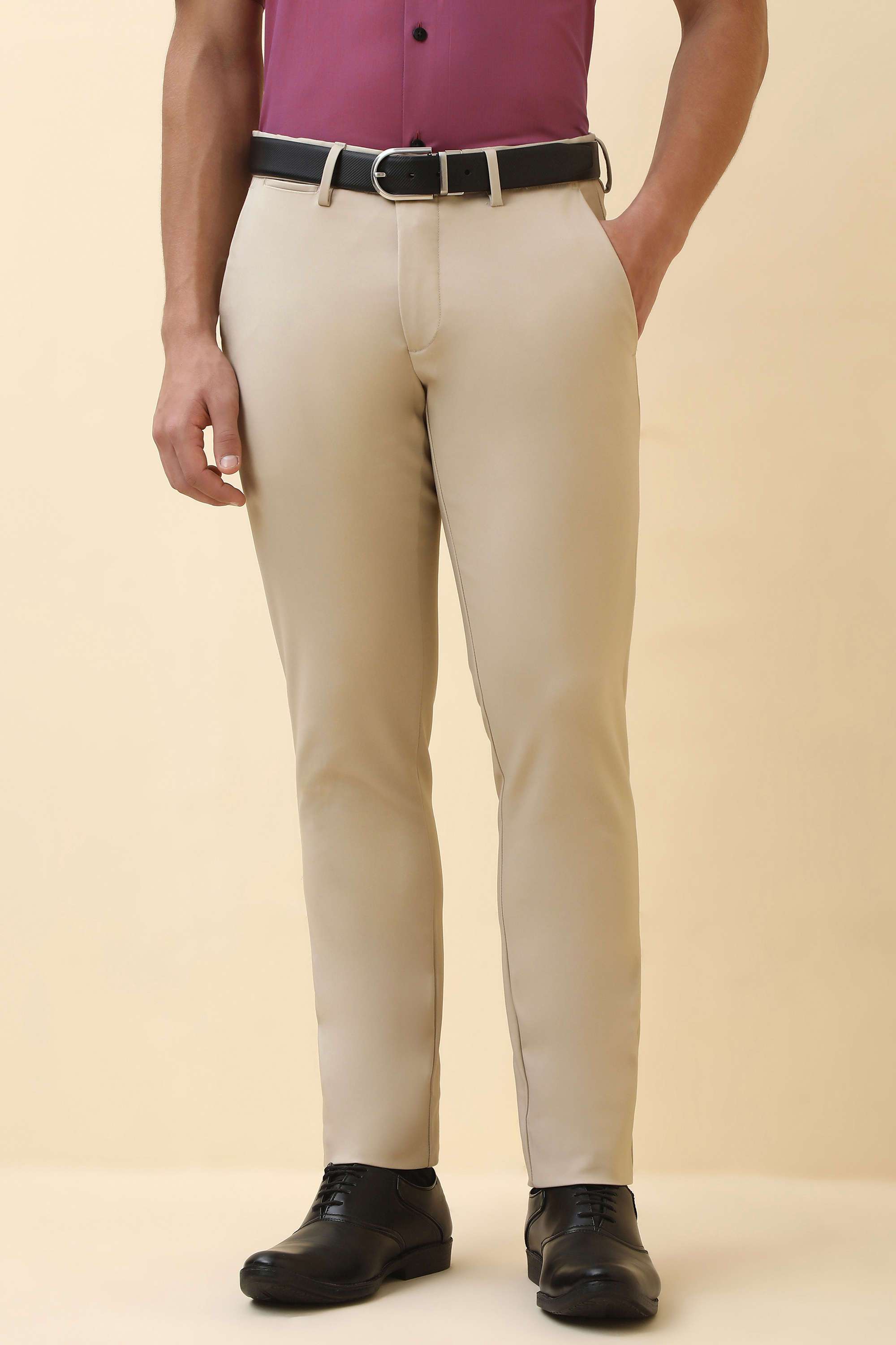 Textured-Nylon-Super-Slim-Fit-Men-Formal-Wear-Trousers