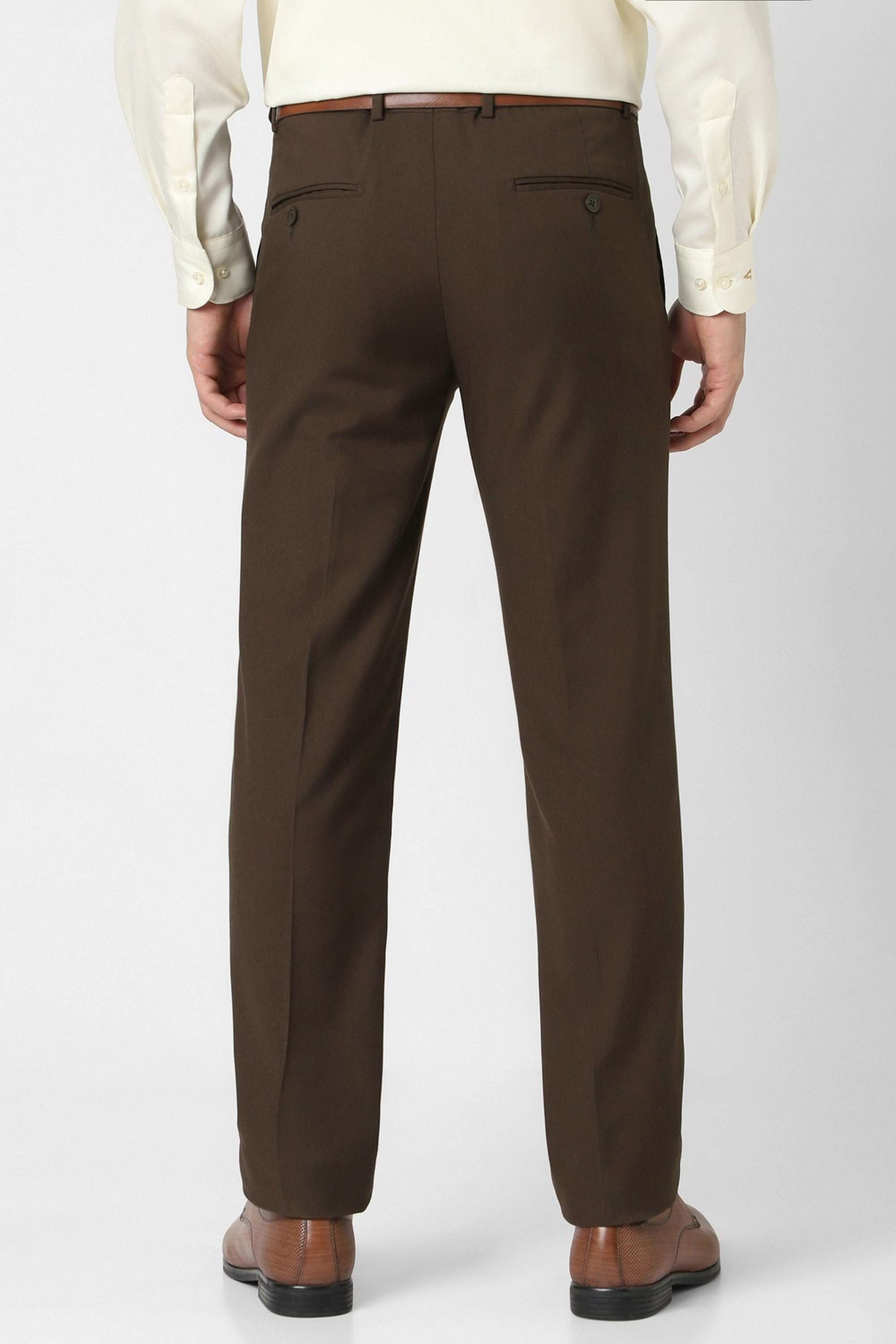 Solid-Polyester-Slim-Fit-Men-s-Formal-Trouser