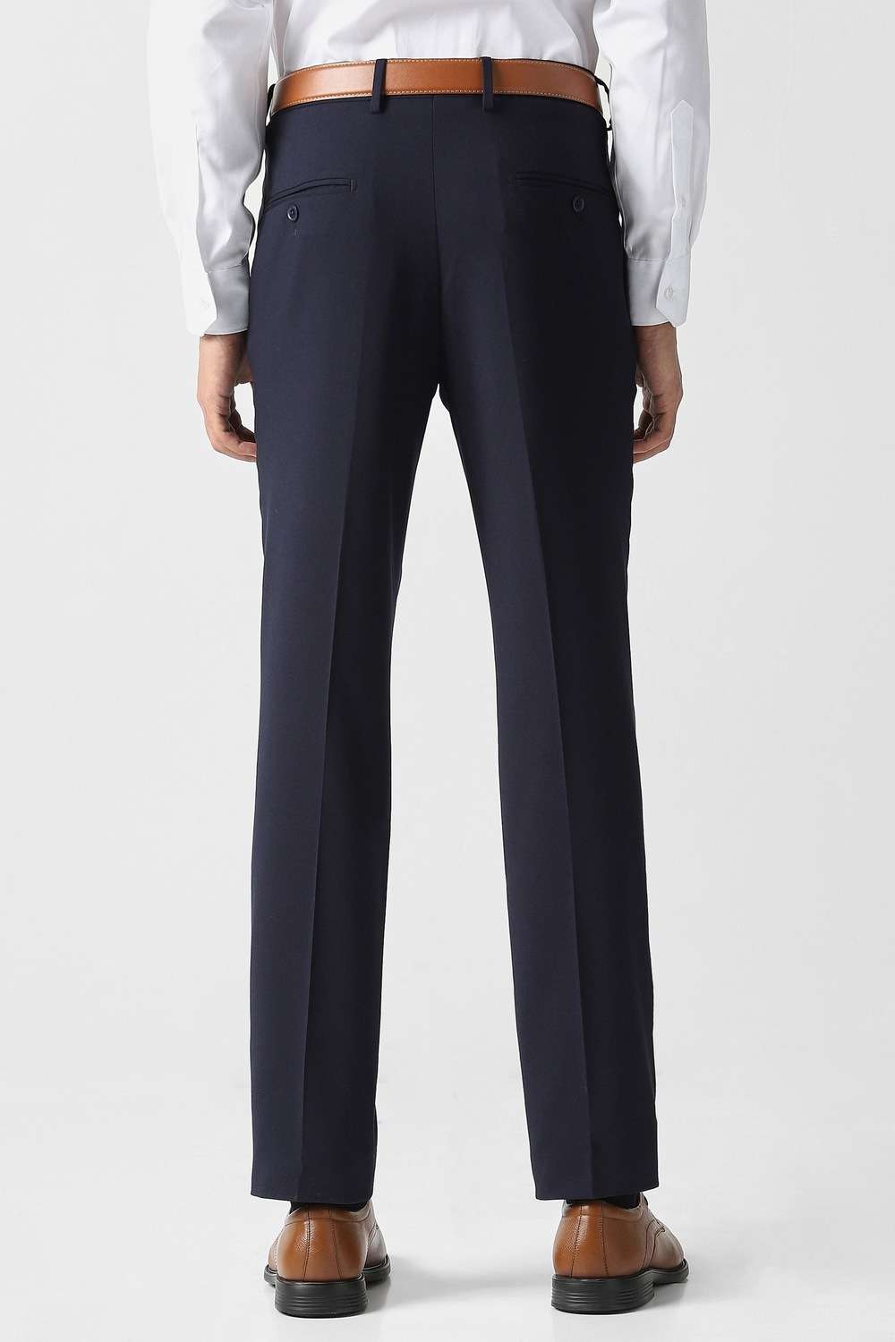 Solid-Polyester-Slim-Fit-Men-s-Formal-Trouser