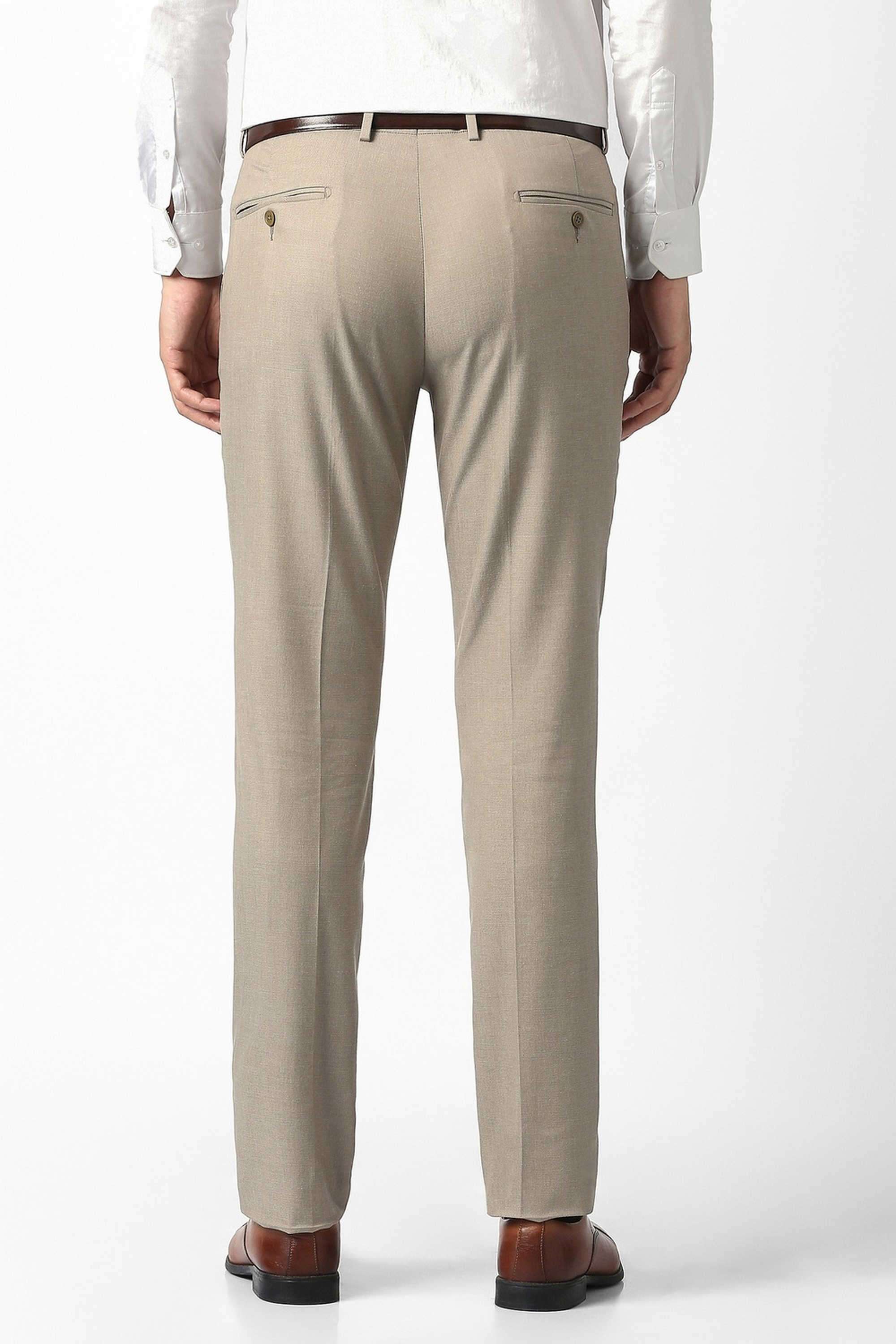 Solid-Blended-Fabric-Slim-Fit-Men-s-Formal-Trousers