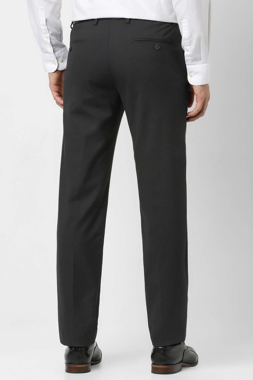 Solid-Blended-Fabric-Slim-Fit-Men-Formal-Wear-Trouser