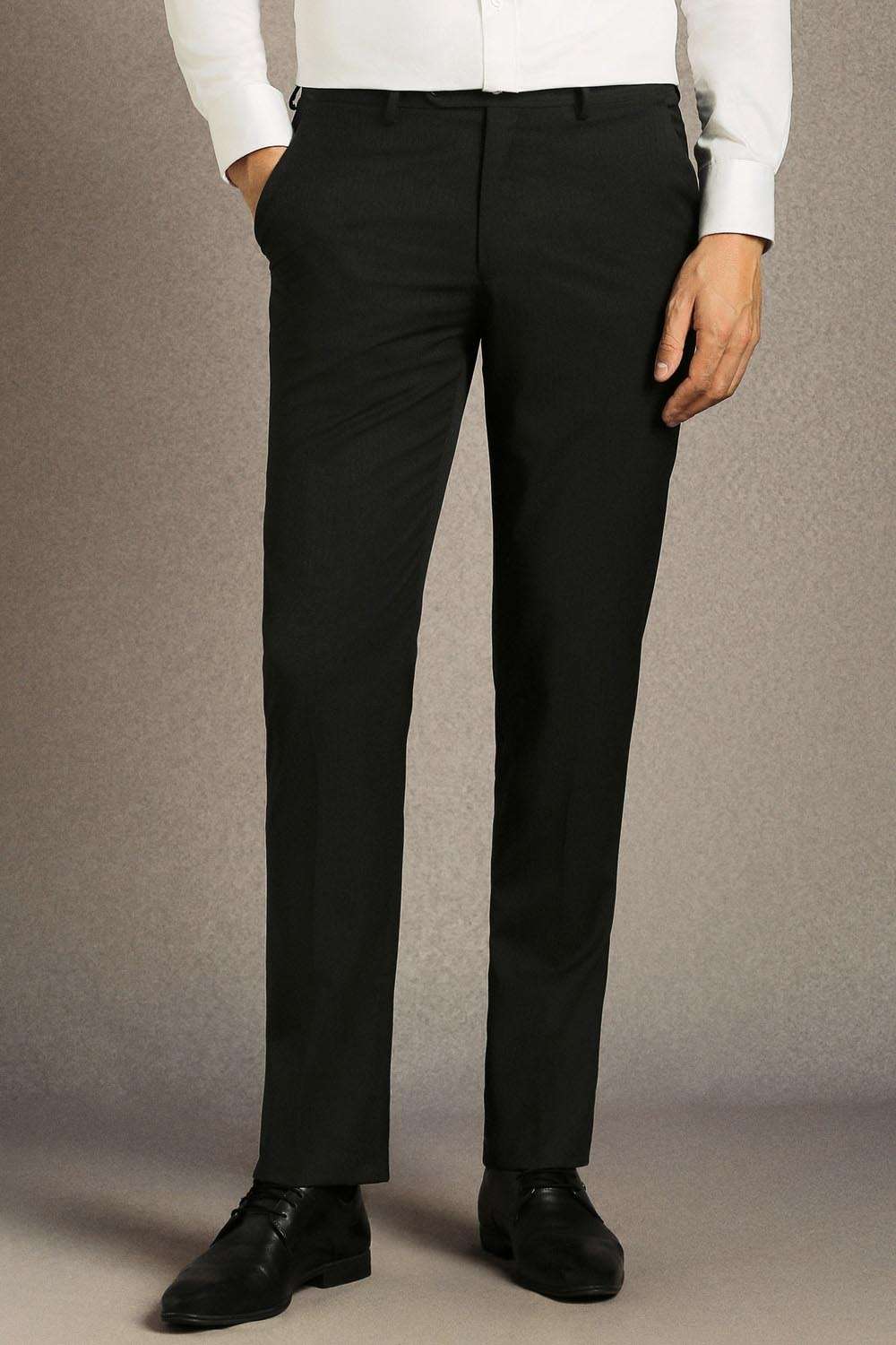 Stripes-Blended-Fabric-Slim-Fit-Men-Trousers