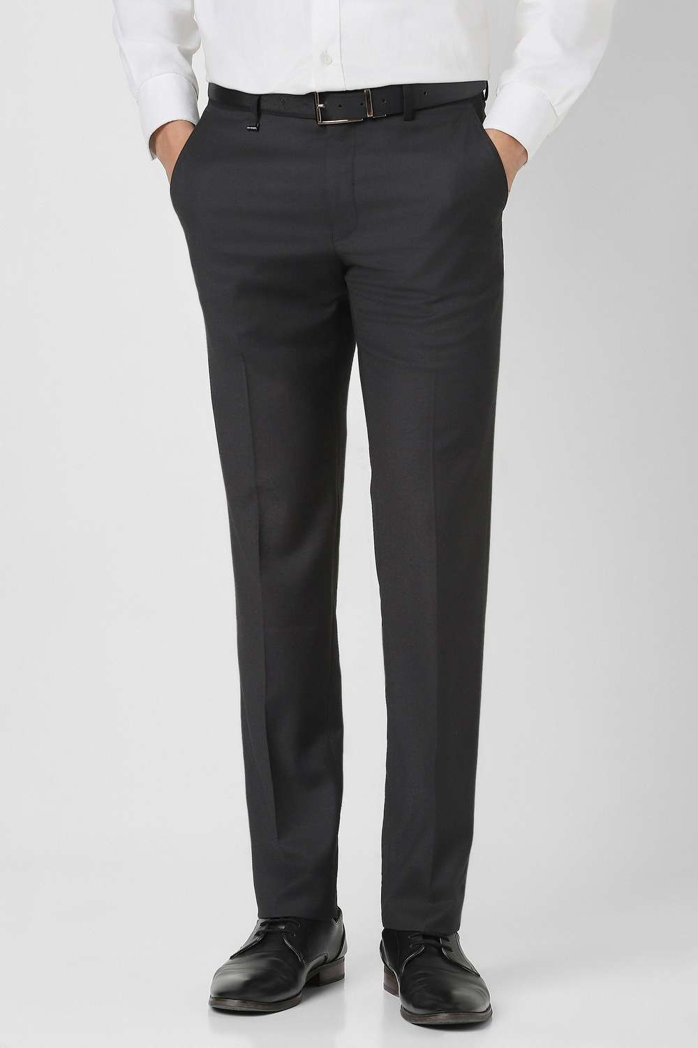 Dobby-Polyester-Slim-Fit-Men-s-Trouser